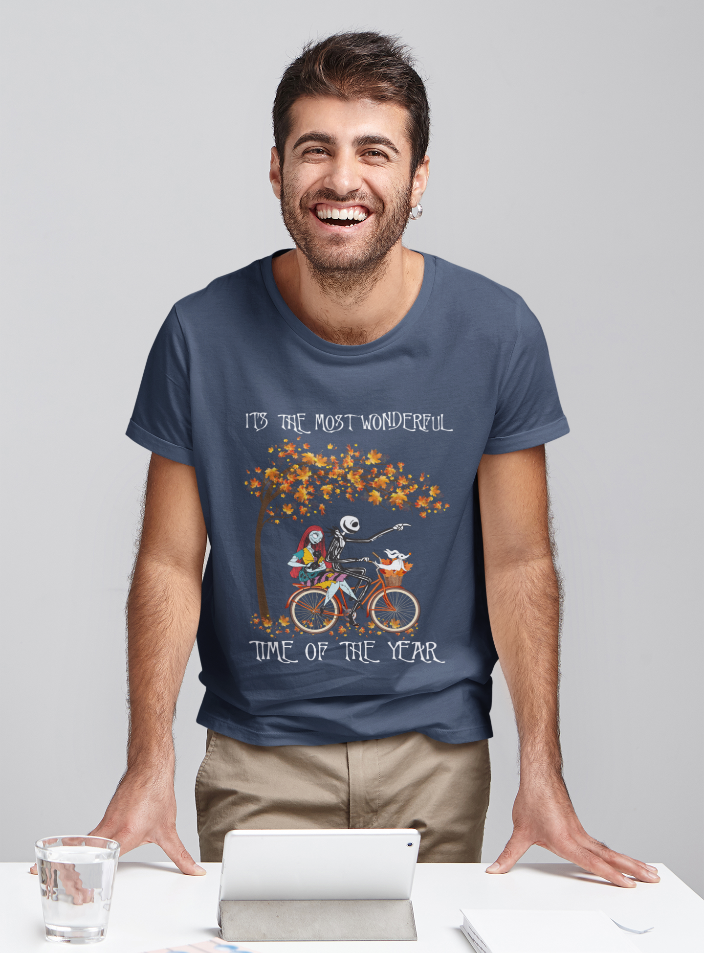 Nightmare Before Christmas T Shirt, Its The Most Wonderful Time Of The Year Tshirt, Jack Skellington Sally T Shirt