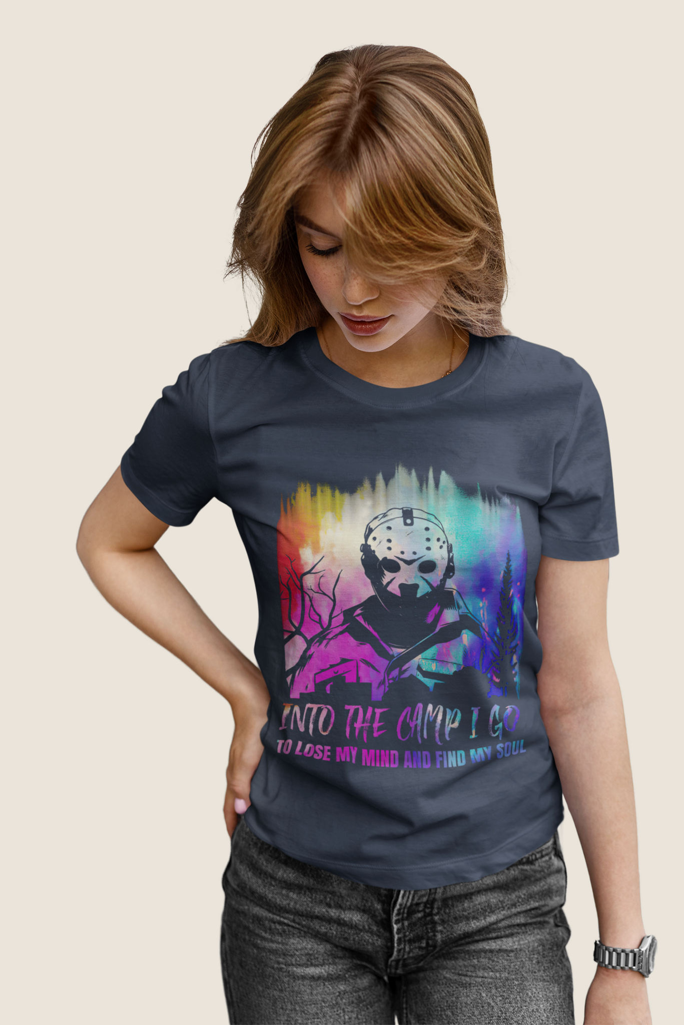 Friday 13th T Shirt, Into The Camp I Go T Shirt, Jason Voorhees T Shirt, Halloween Gifts