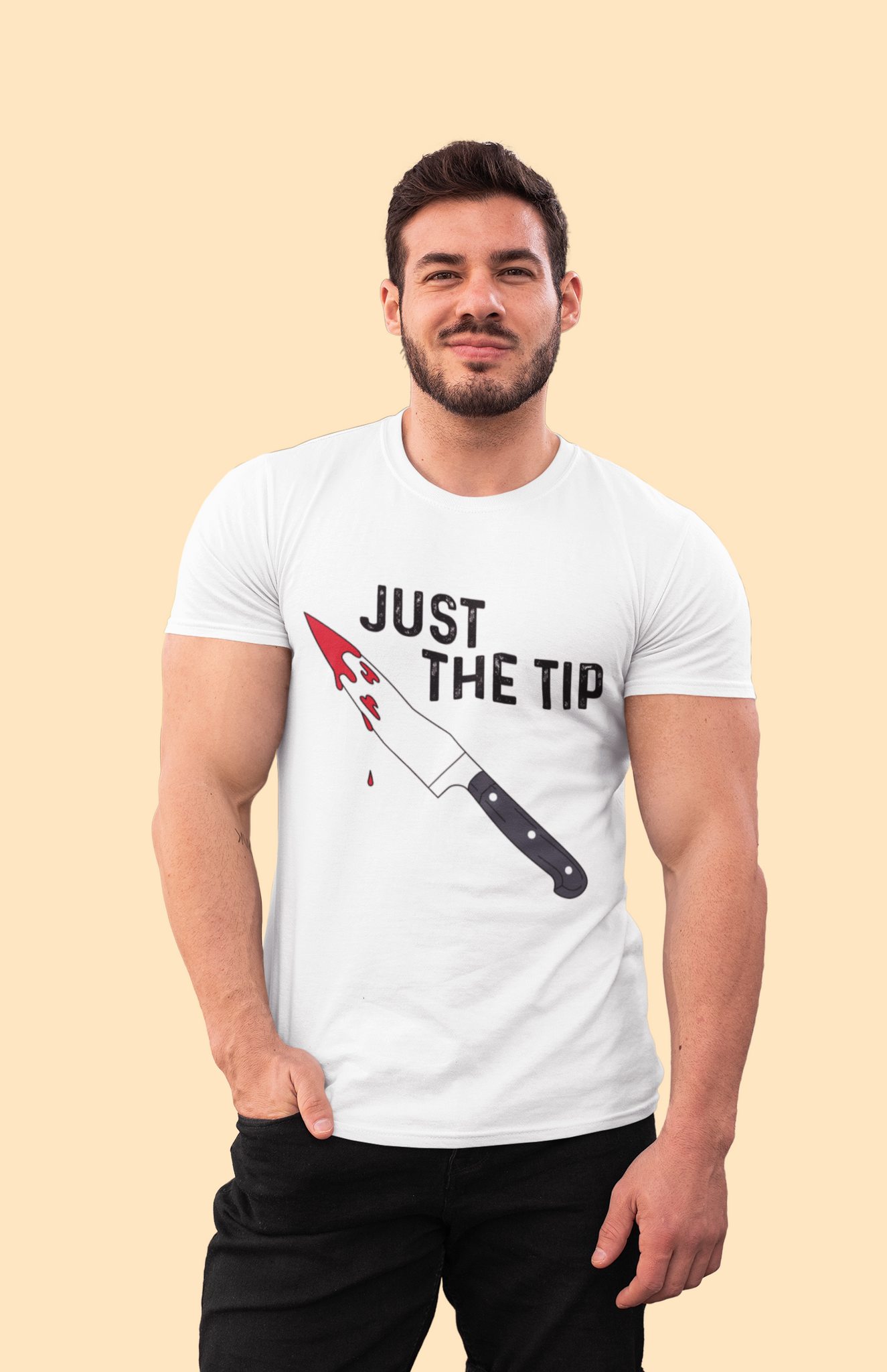 Chucky T Shirt, Horror Character Shirt, Just The Tip T Shirt, Halloween Gifts