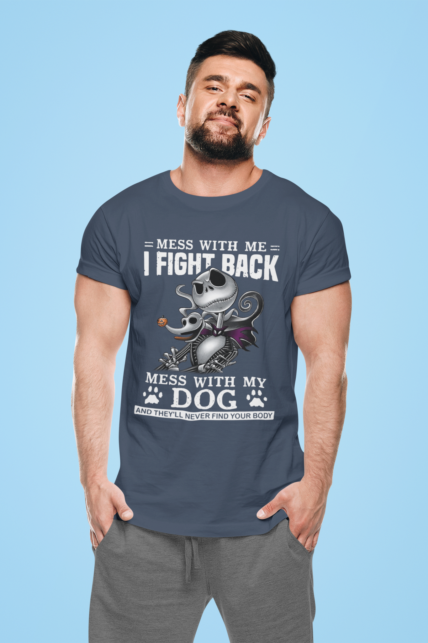 Nightmare Before Christmas T Shirt, Mess With Me I Fight Back Tshirt, Jack Skellington Zero T Shirt, Halloween Gifts