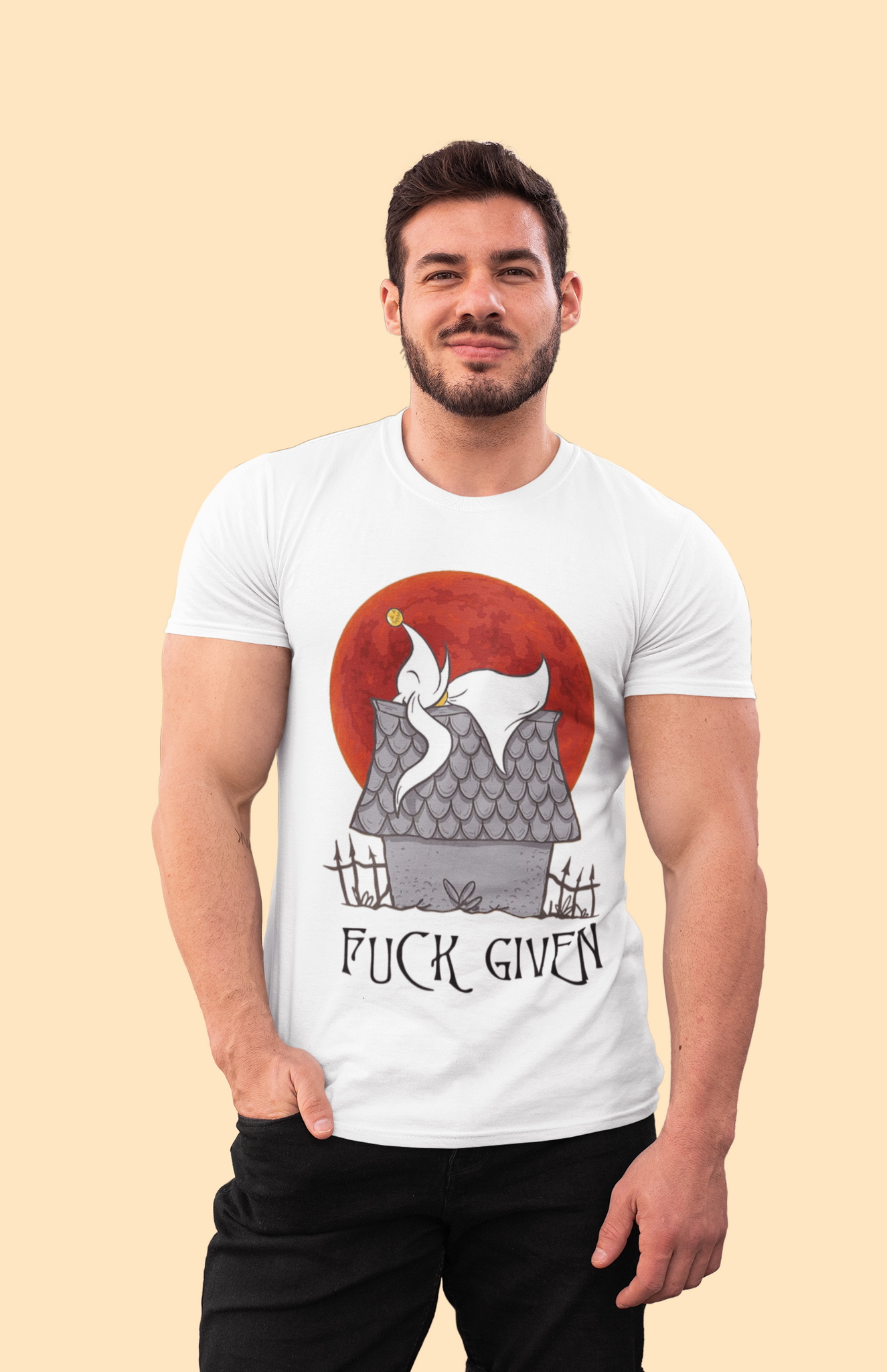 Nightmare Before Christmas T Shirt, Zero T Shirt, Fuck Given Tshirt, Halloween Gifts