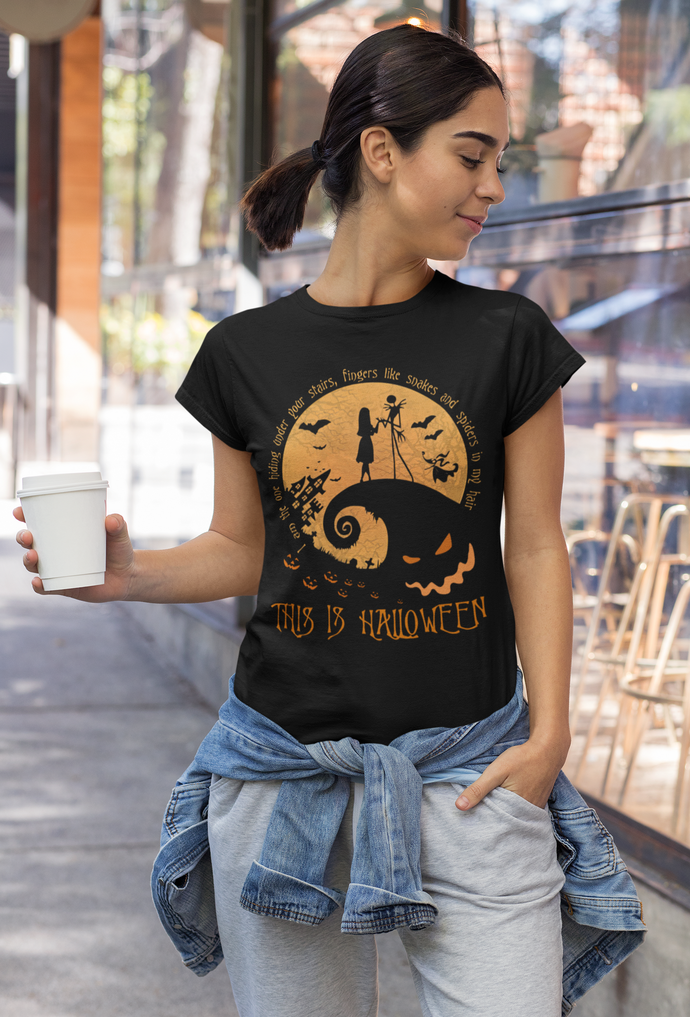 Nightmare Before Christmas T Shirt, This Is Halloween Tshirt, Jack Skellington Sally Oogie Boogie T Shirt, Halloween Gifts