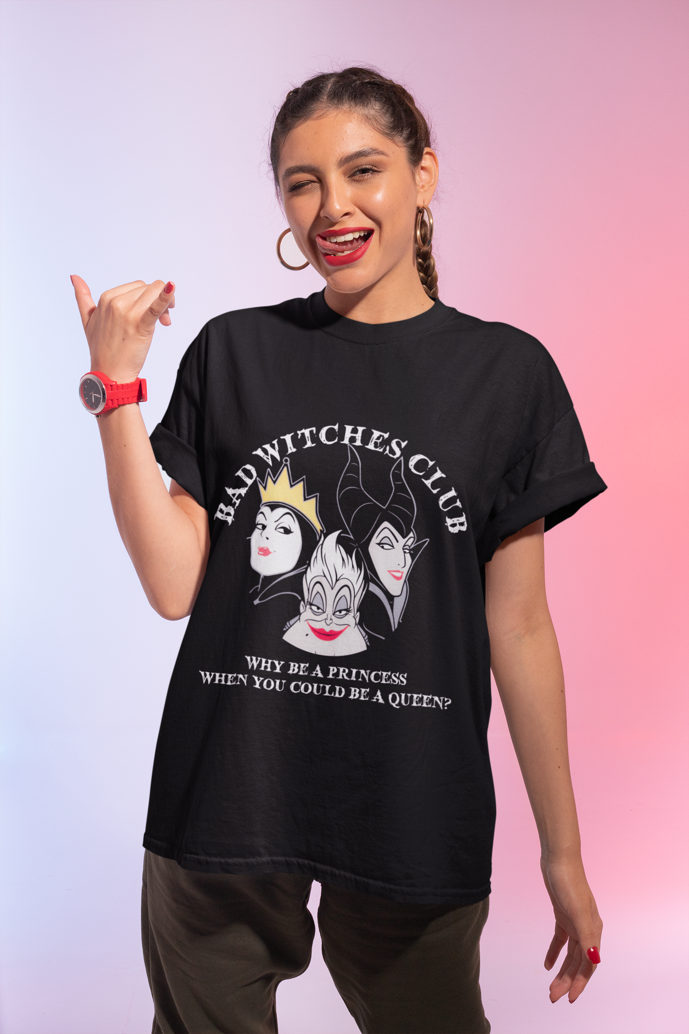 Disney Maleficent T Shirt, The Queen Ursula Maleficent T Shirt, Bad Witches Club Why Be A Princess Tshirt, Disney Villains Shirt