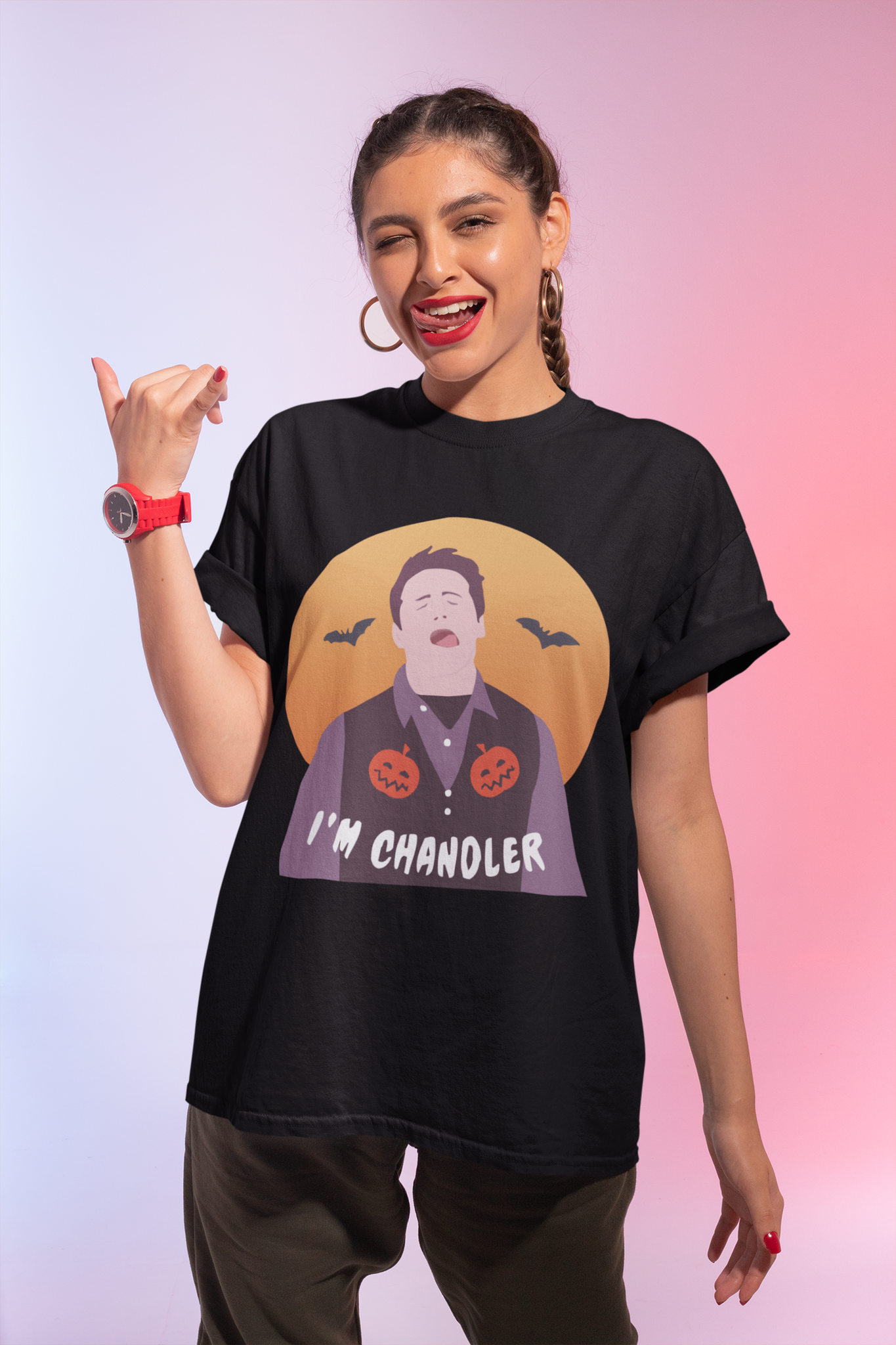 Friends TV Show T Shirt, Chandler T Shirt, Im Chandler Tshirt, Halloween Gifts