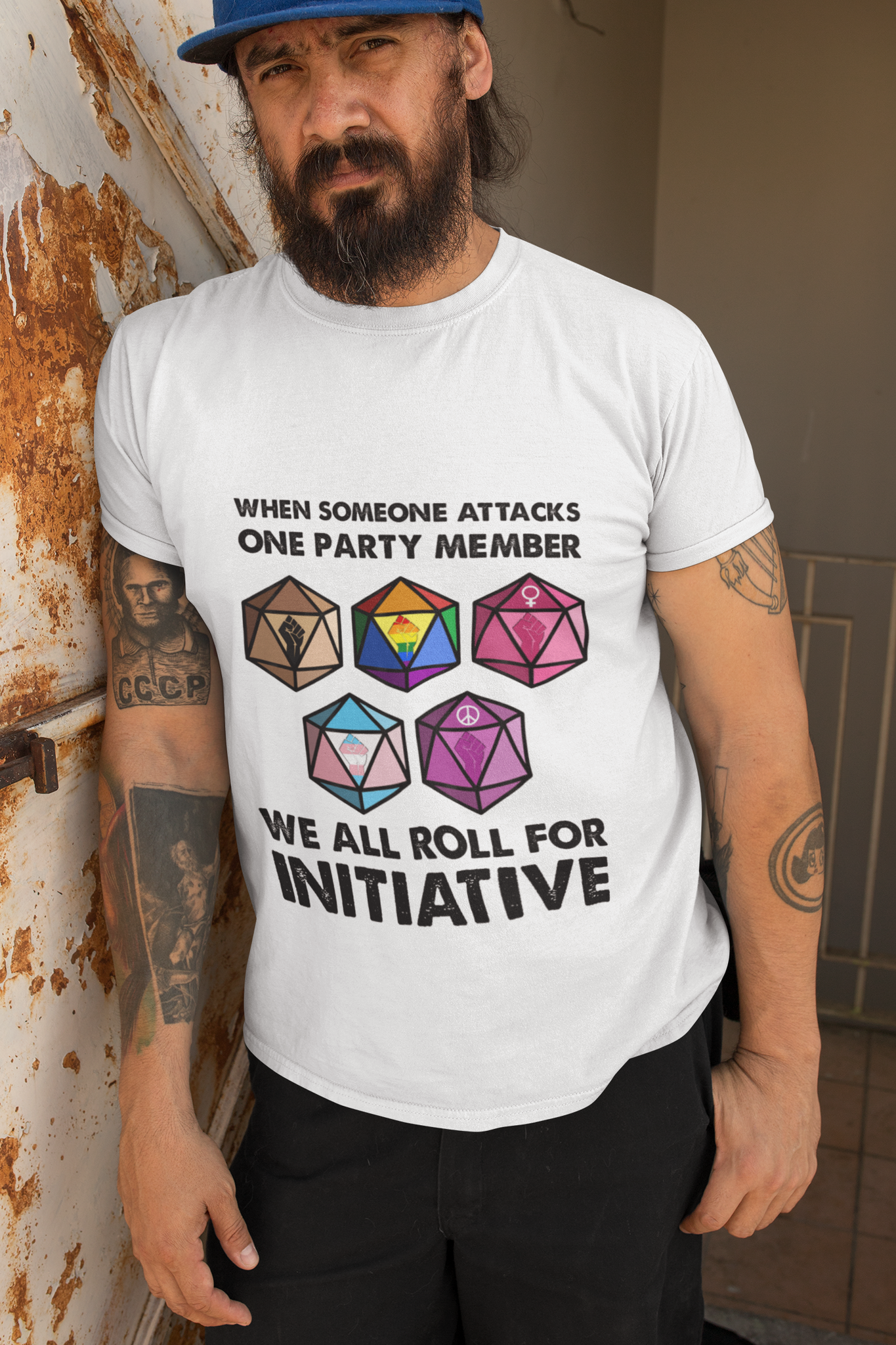 Dungeon And Dragon T Shirt, RPG Dice Games Tshirt, We All Roll For Initiative DND T Shirt