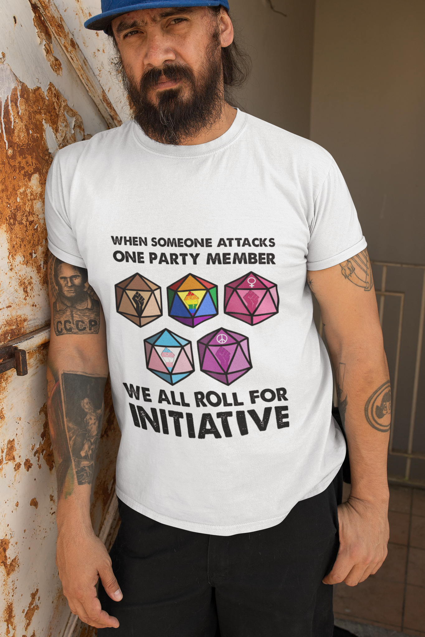 Dungeon And Dragon T Shirt, We All Roll For Initiative DND T Shirt, RPG Dice Games Tshirt