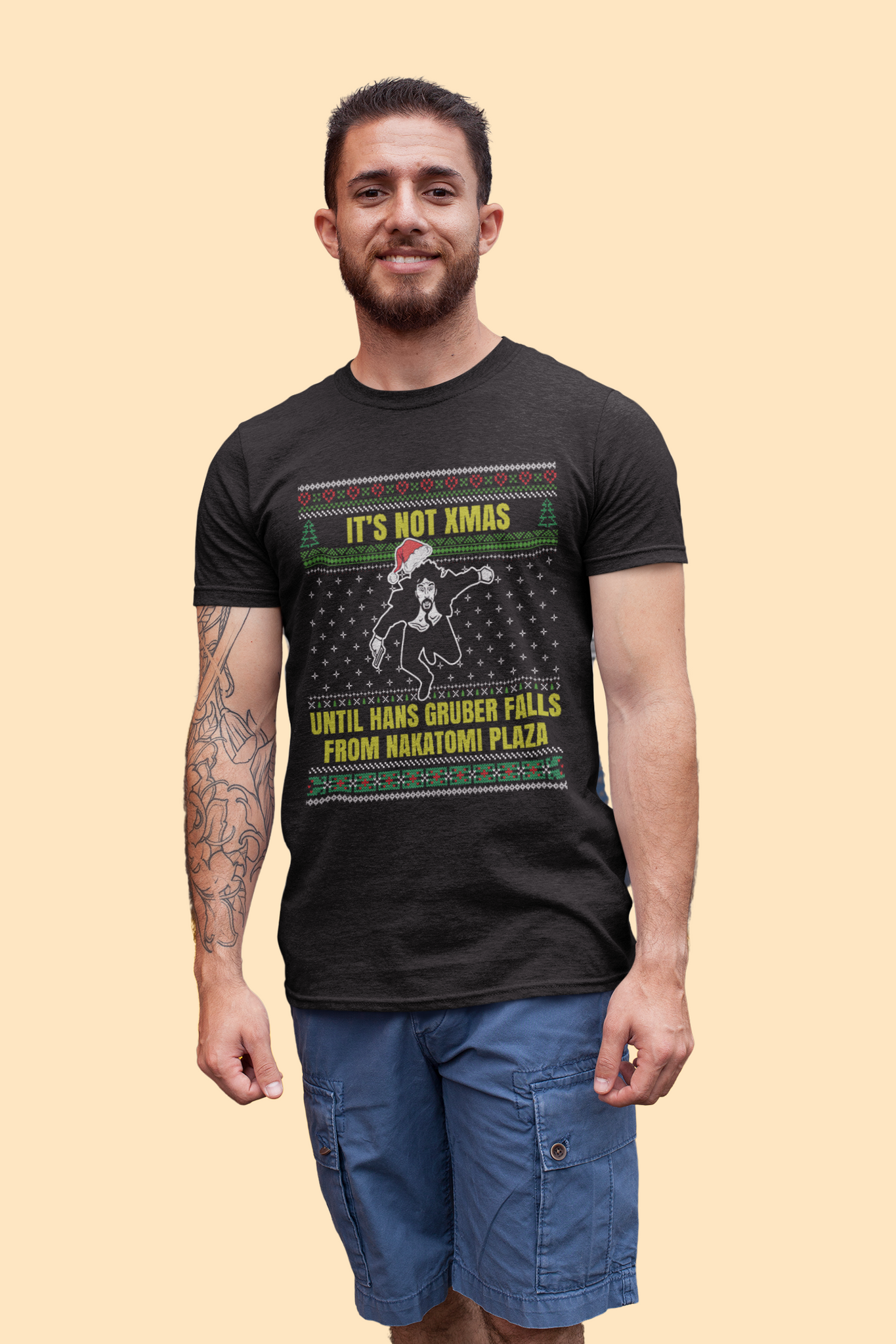 Die Hard Movie T Shirt, Hans Gruber T Shirt, Its Not Xmas Until Hans Gruber Falls From Nakatomi Plaza Tshirt, Xmas Gift