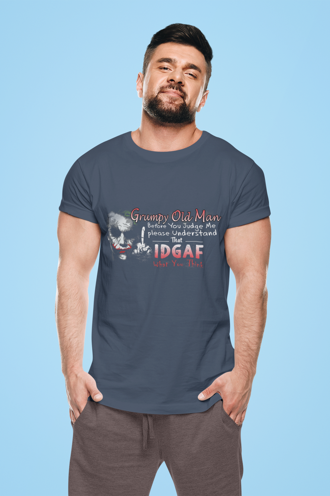 Joker T Shirt, Joker The Anarchist T Shirt, Grumpy Old Man Before You Judge Me Please Understand Tshirt, Halloween Gifts