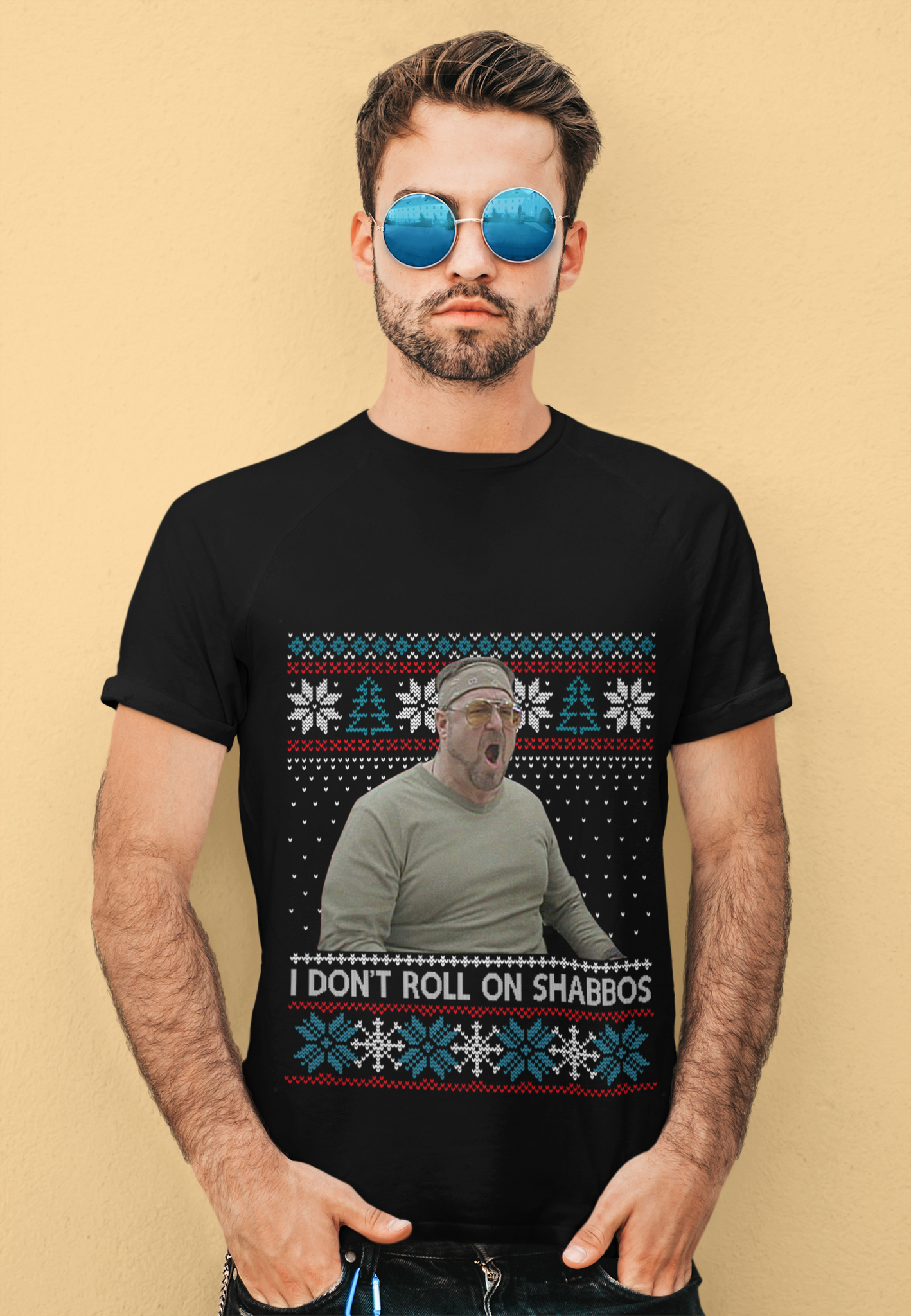 The Big Lebowski T Shirt, Walter Sobchak Tshirt, I Dont Roll On Shabbos Christmas T Shirt