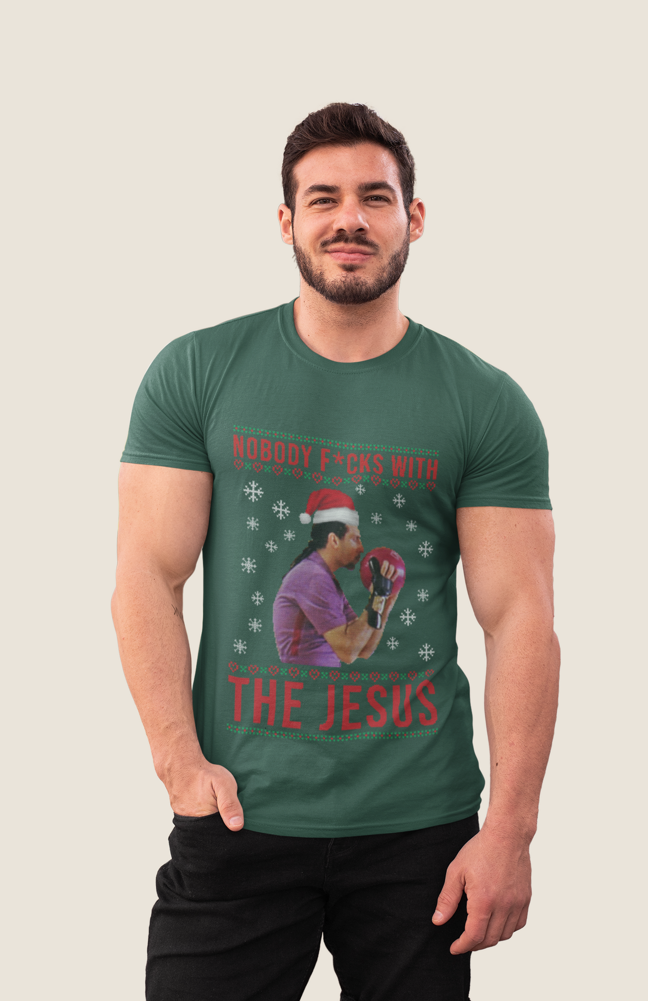 The Big Lebowski Ugly Sweater Tshirt, Nobody Fcks With The Jesus Shirt, Jesus Quintana T Shirt, Christmas Gifts