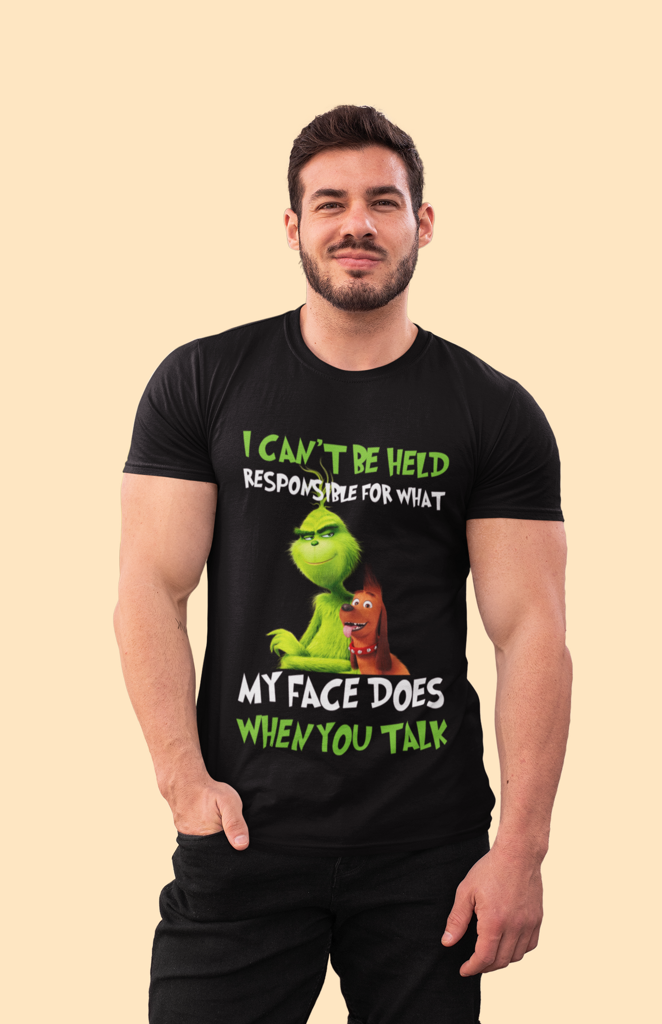 Grinch T Shirt, Gricnh And Max T Shirt, I Cant Be Held Responsible Tshirt, For What My Face Does When You Talk Shirt, Christmas Gifts