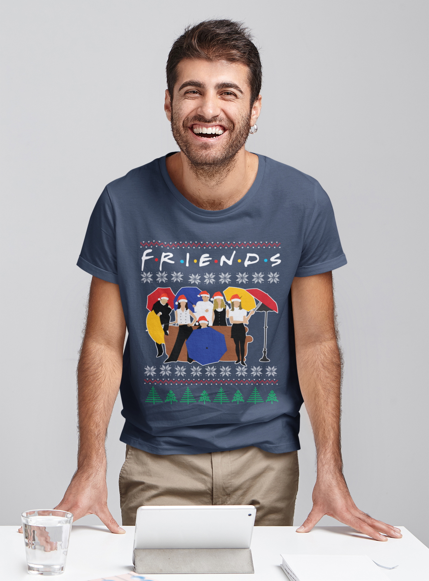 Friends TV Show Ugly Sweater T Shirt, Friends Characters T Shirt, Christmas Gifts