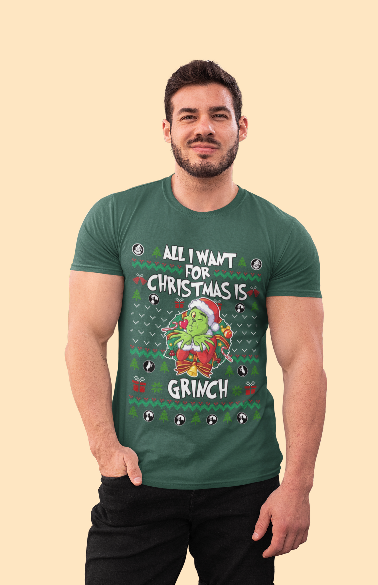 Grinch Ugly Sweater Shirt, All I Want For Christmas Is Grinch T Shirt, Christmas Movie Shirt, Christmas Gifts