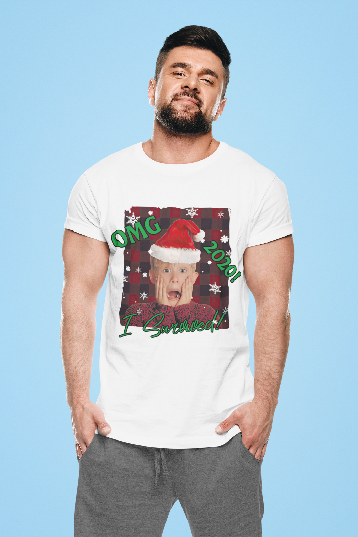 Home Alone T Shirt, Kevin McCallister Tshirt, Omg 2020 I Survived Shirt, Christmas Gifts