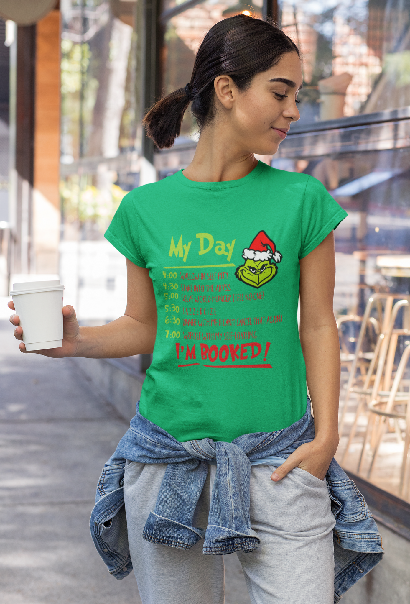 Grinch T Shirt, Grinch Timetable T Shirt, My Day Im Booked Tshirt, Christmas Movie Shirt, Christmas Gifts