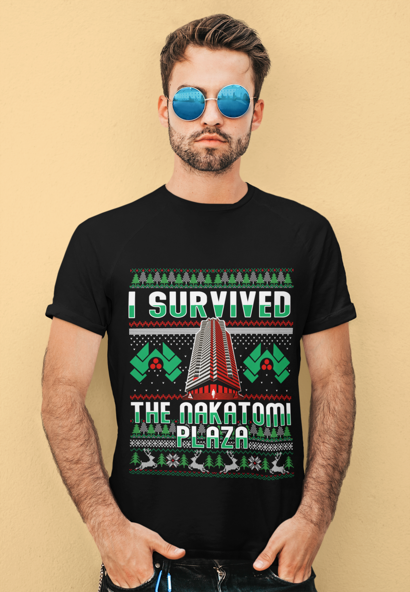 Die Hard Movie T Shirt, Nakatomi Towel T Shirt, I Survived The Nakatomi Plaza Tshirt, Christmas Gift