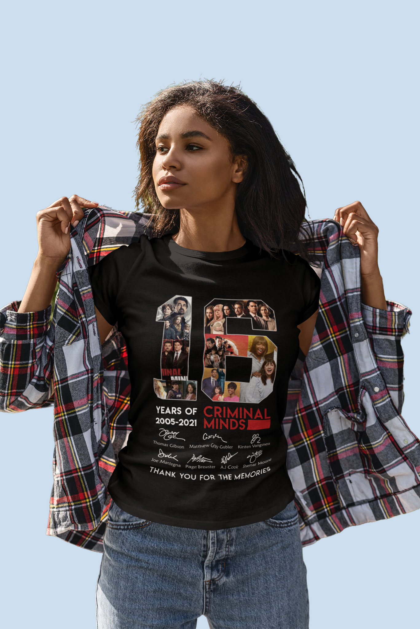 Criminal Minds T Shirt, Criminal Minds Characters Signature Shirt, Thank You For The Memories Year Of 2005 To 2021 T Shirt