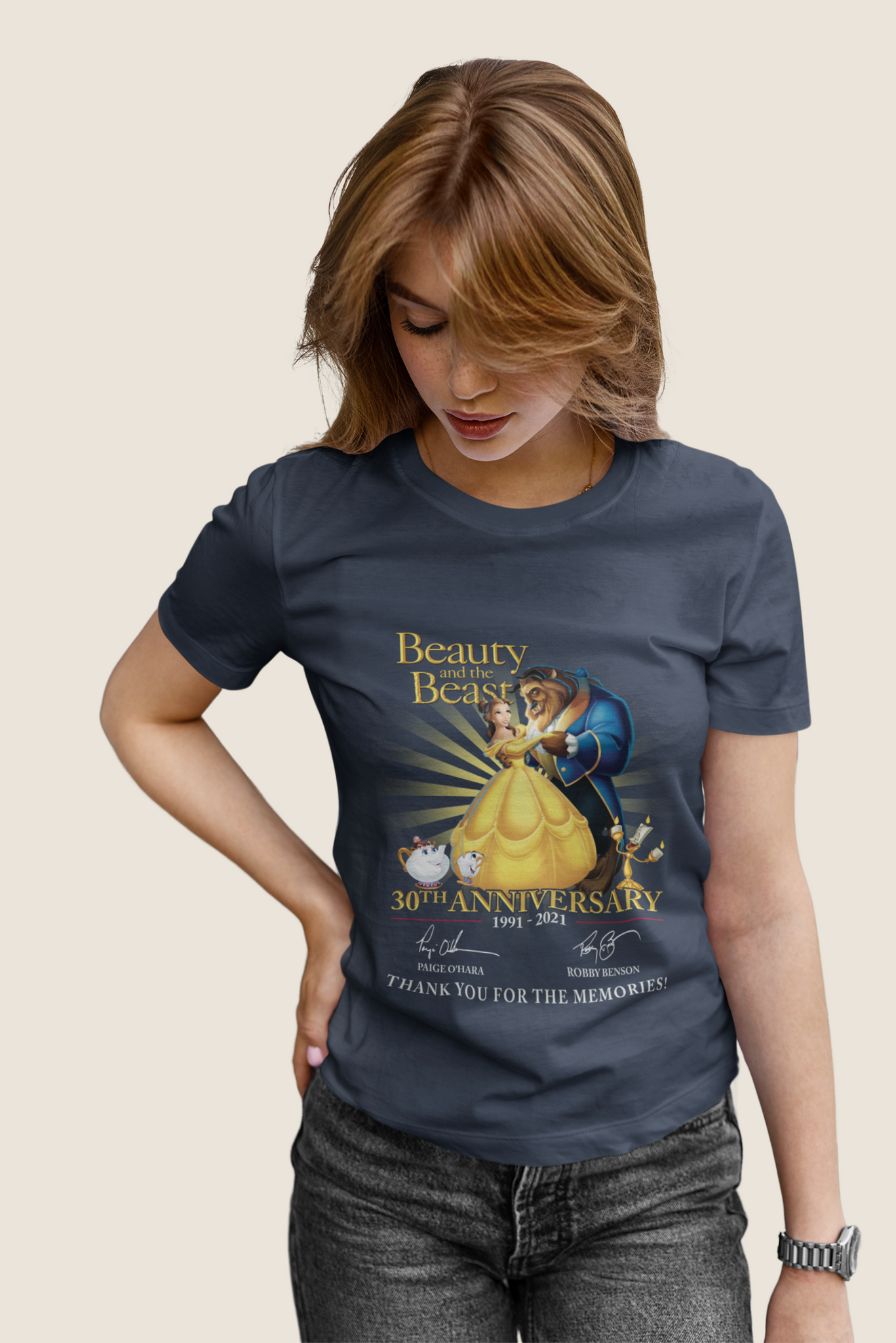 Disney Beauty And The Beast T Shirt, Happy 30th Anniversary 1991 2021 Tshirt, The Beast Belle T Shirt