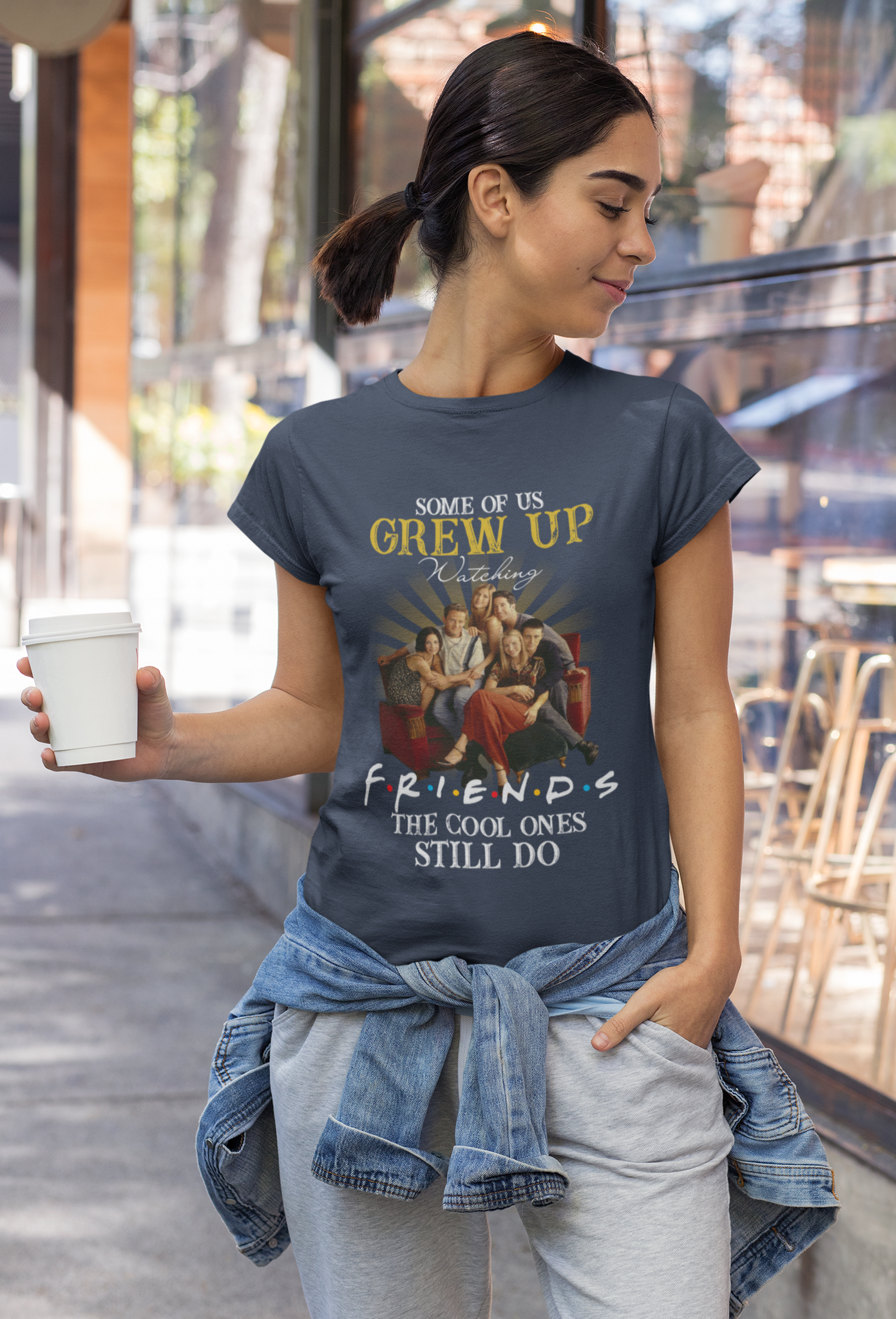 Friends TV Show T Shirt, Friends Shirt, Friends Characters T Shirt, Some Of Us Grew Up Watching Friends The Cool Ones Still Do Tshirt