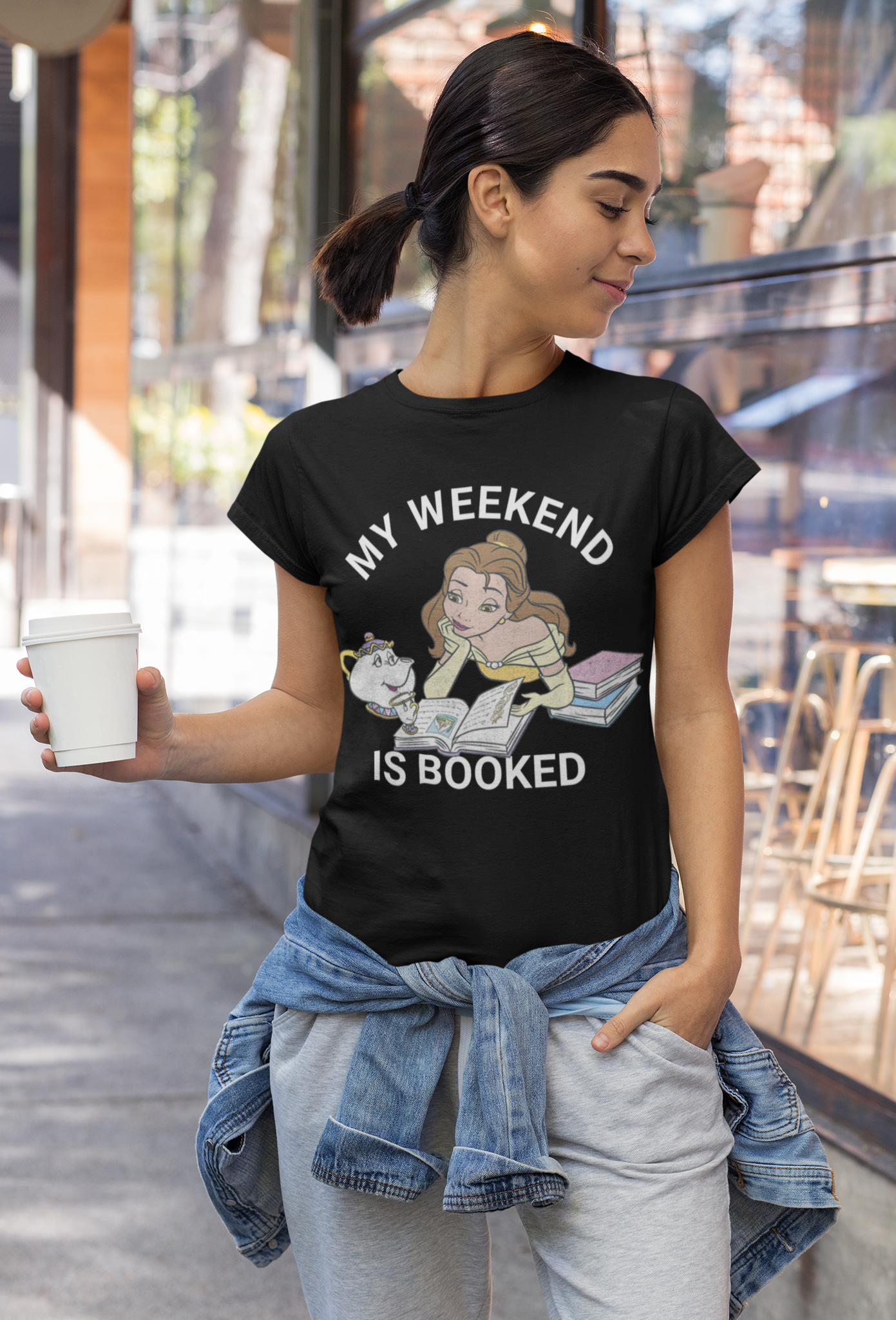 Disney Beauty And The Beast T Shirt, My Weekend Is Booked Tshirt, Belle Mrs Potts and Chip T Shirt