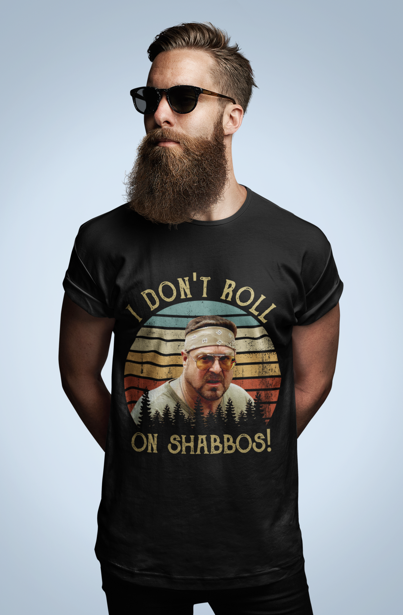 The Big Lebowski Vintage T Shirt, I Dont Roll On Shabbos Tshirt, Walter Sobchak T Shirt