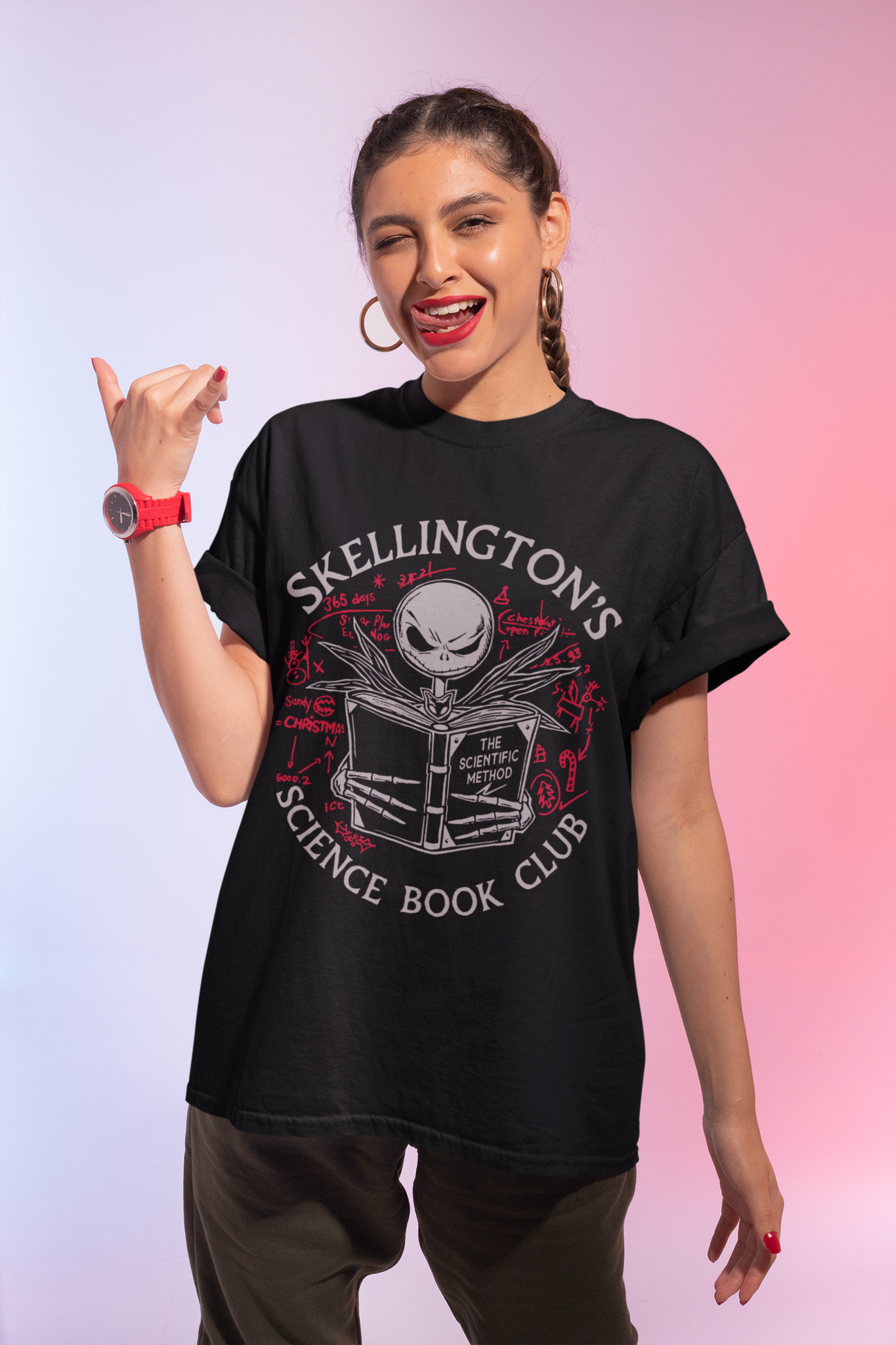 Nightmare Before Christmas T Shirt, Skellingtons Science Book Club Tshirt, Jack Skellington T Shirt, Halloween Gifts