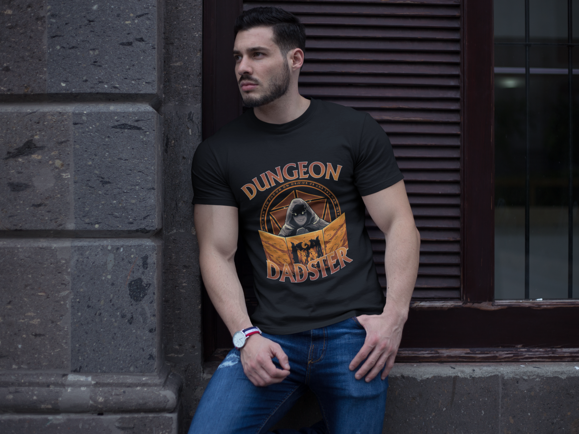 Dungeon And Dragon T Shirt, RPG Dice Games Tshirt, Dungeon Dadster DND T Shirt, Father Day Gifts