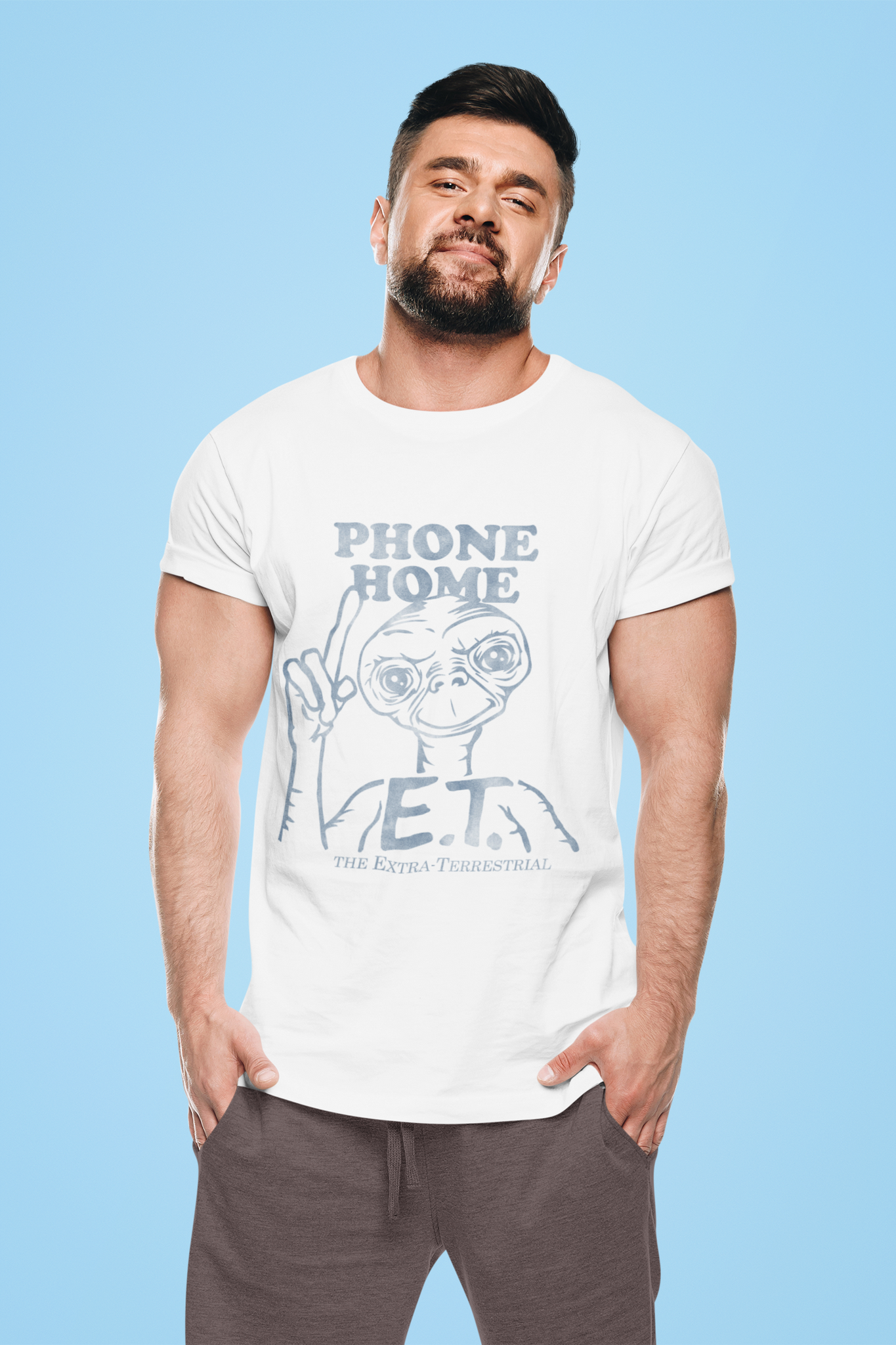 The Extra Terrestrial T Shirt, ET Alien Tshirt, E.T. T Shirt, Phone Home Shirt