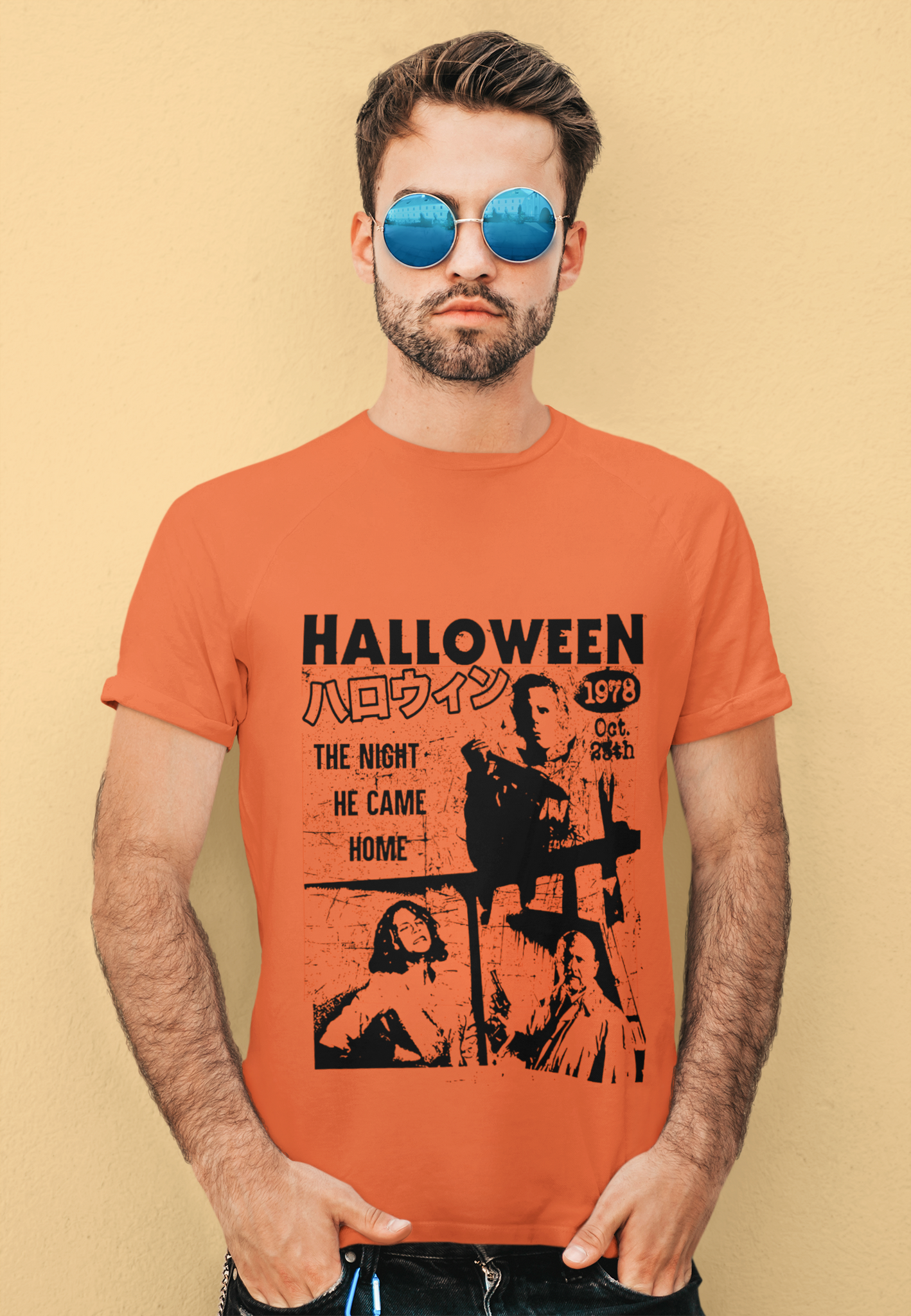 Halloween T Shirt, Michael Myers Tshirt, Japanese Style Halloween The Night He Came Home Shirt, Halloween Gifts