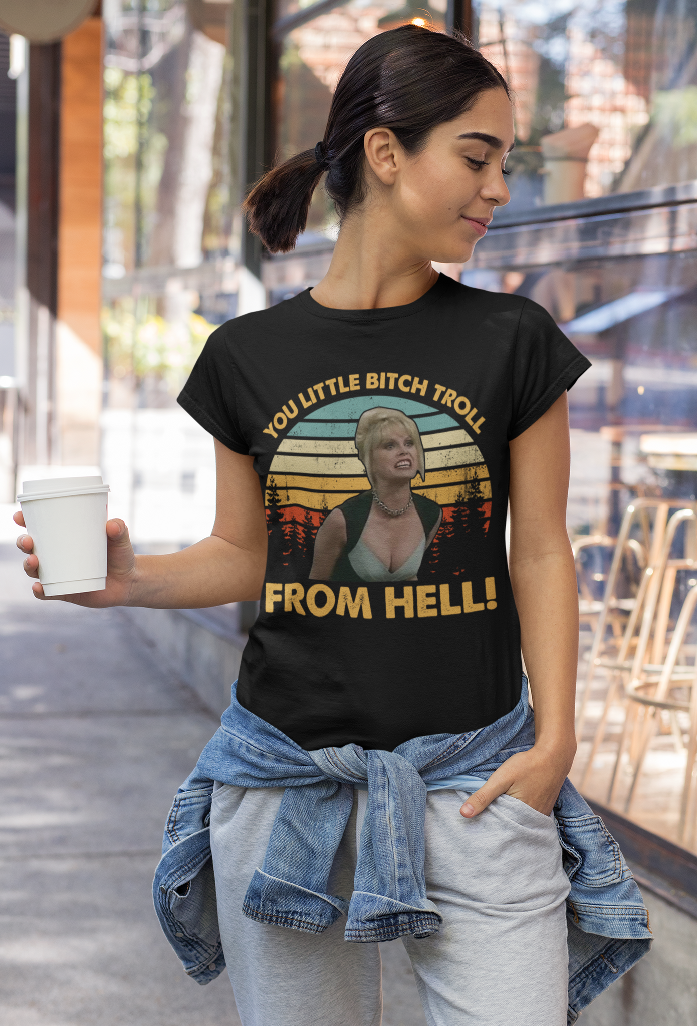 Absolutely Fabulous T Shirt, Patsy T Shirt, You Little Bitch Troll From Hell Tshirt