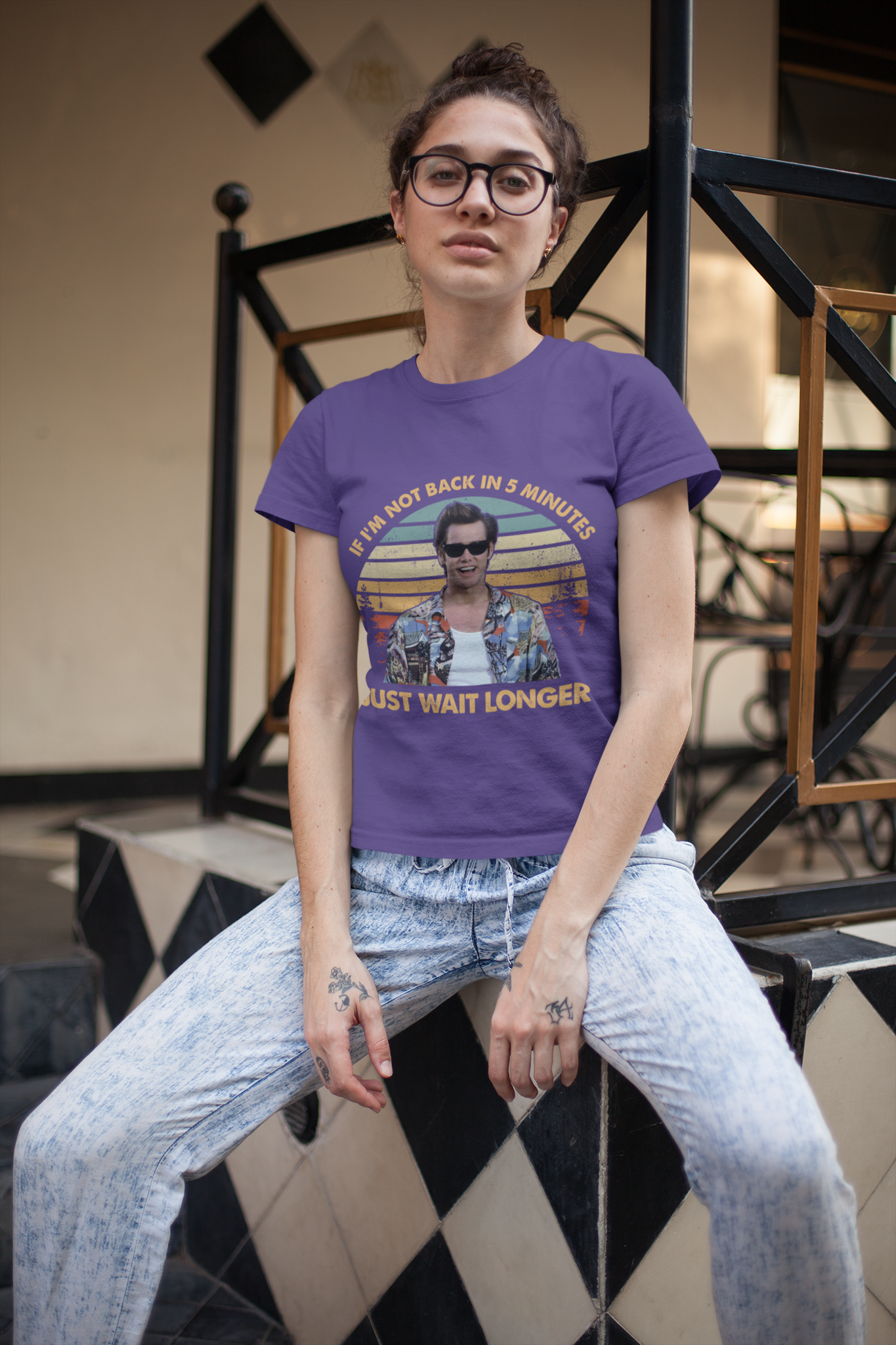 Ace Ventura Pet Detective Vintage T Shirt, Ace Ventura Shirt, If Im Not Back In 5 Minutes Just Wait Longer Tshirt