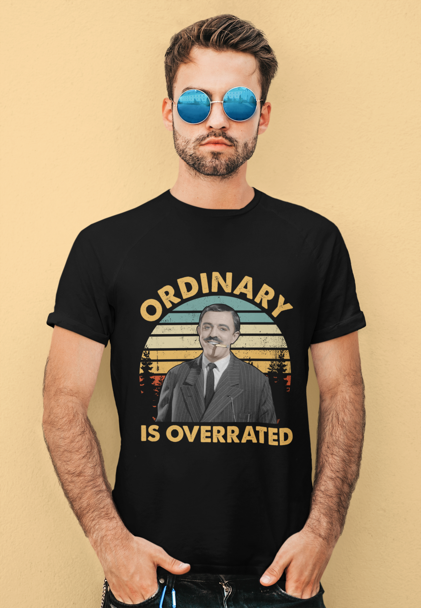 Addams Family Vintage T Shirt, Gomez Addams Tshirt, Ordinary Is Overrated Shirt, Halloween Gifts