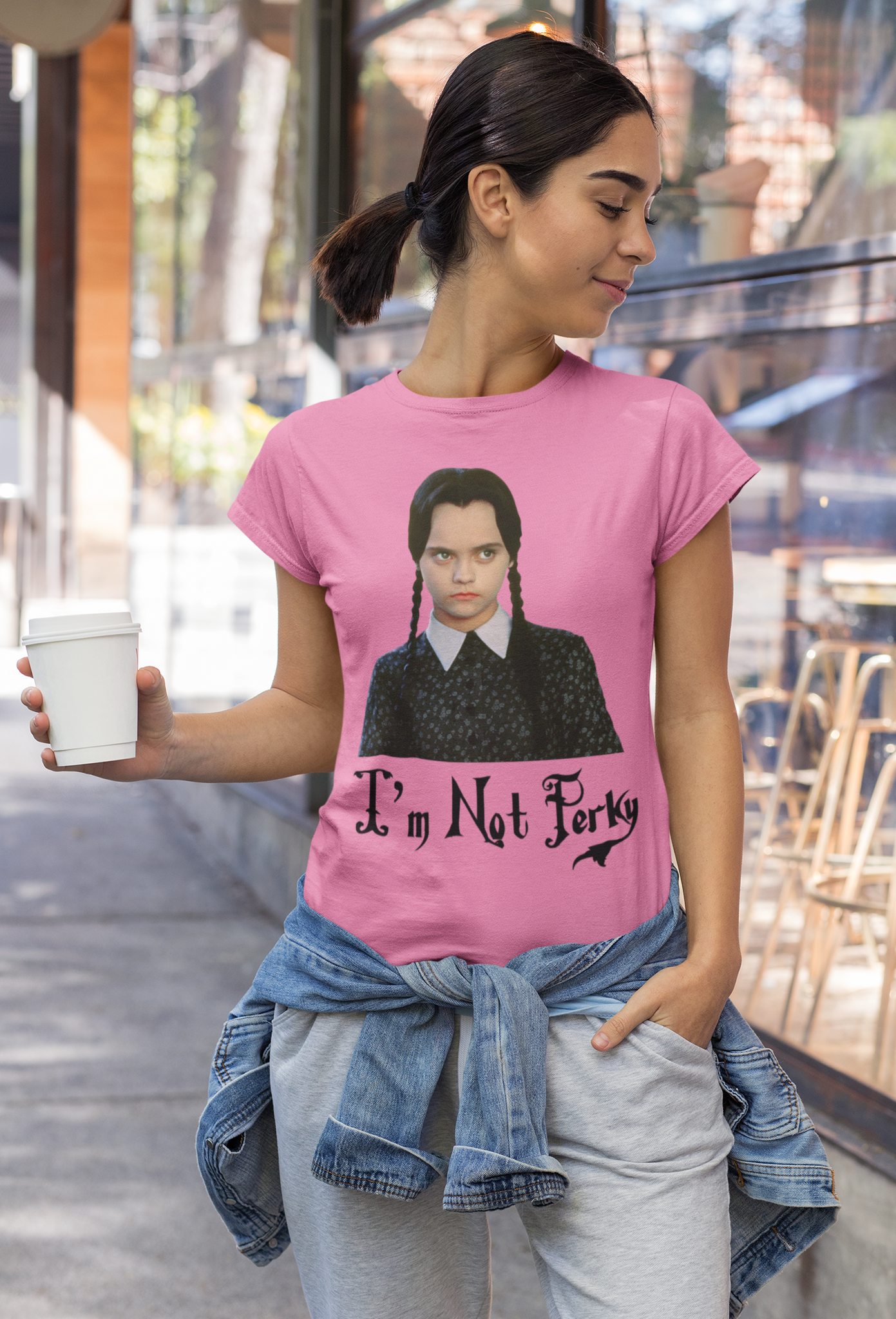 Addams Family T Shirt, Wednesday Addams T Shirt, Im Not Perky Tshirt, Halloween Gift