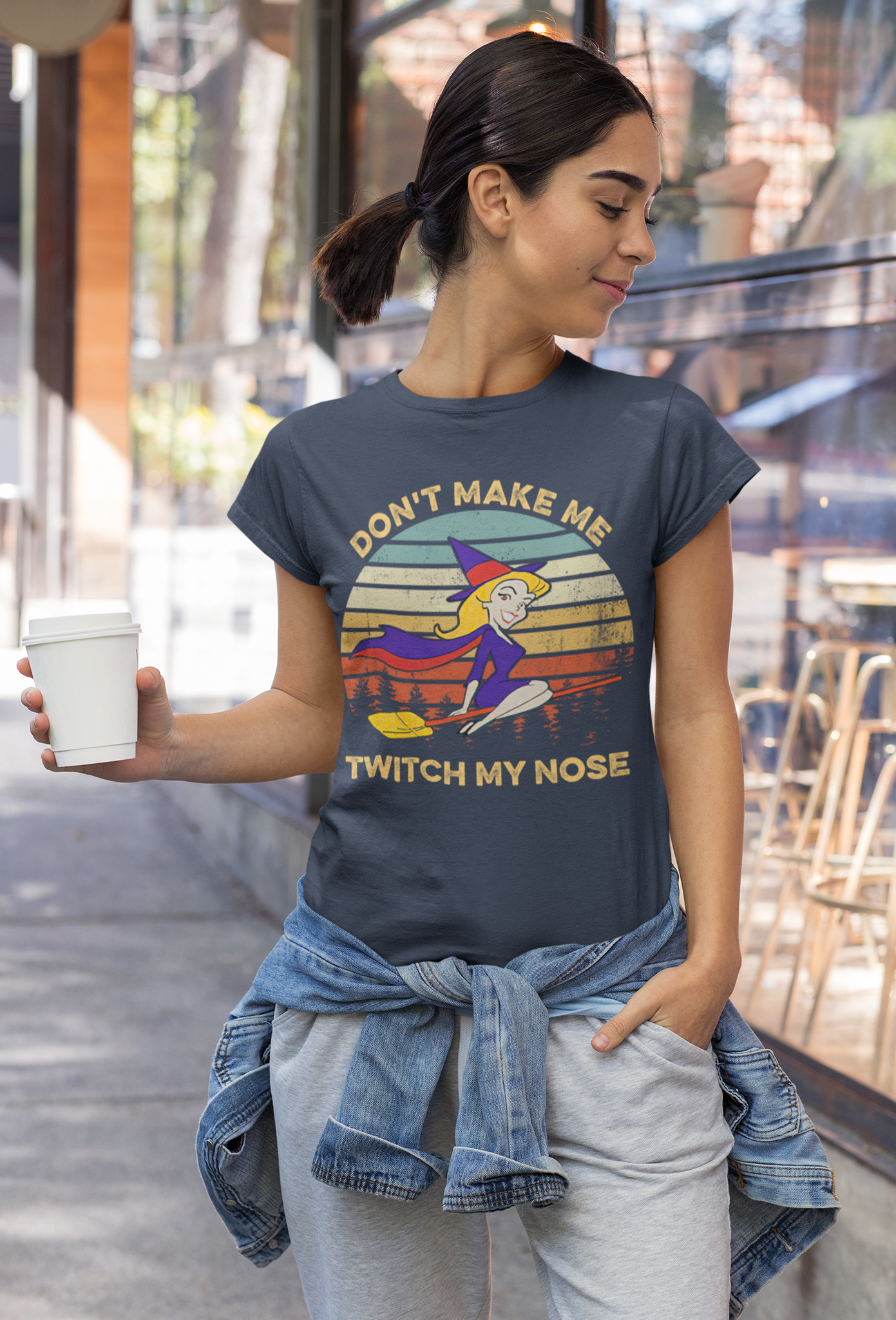 Bewitched Vintage T Shirt, Dont Make Me Twitch My Nose Tshirt, Samatha Stephens T Shirt, Halloween Gifts