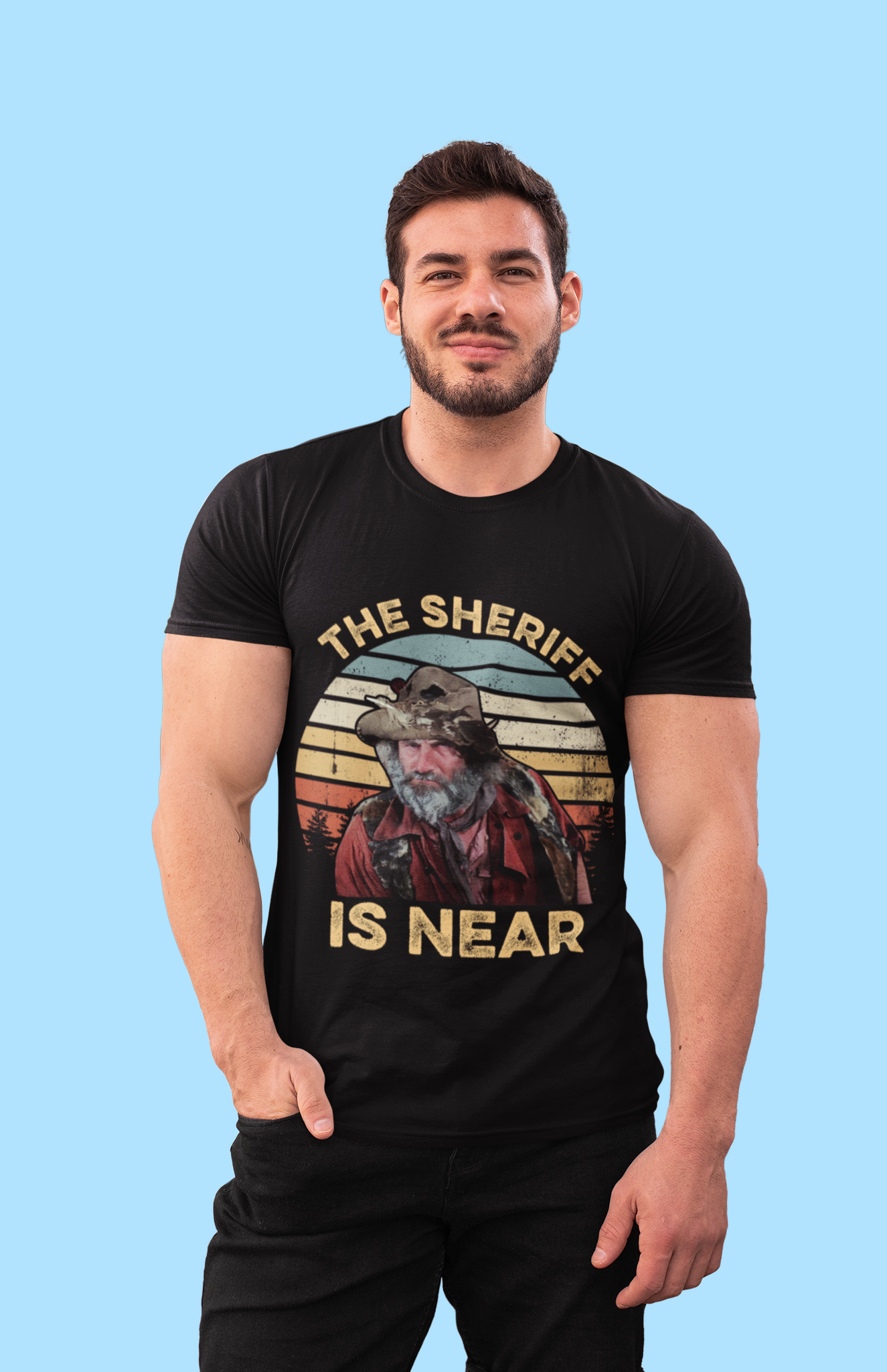 Blazing Saddles Movie T Shirt, Gabby Johnson T Shirt, The Sheriff Is Near Tshirt