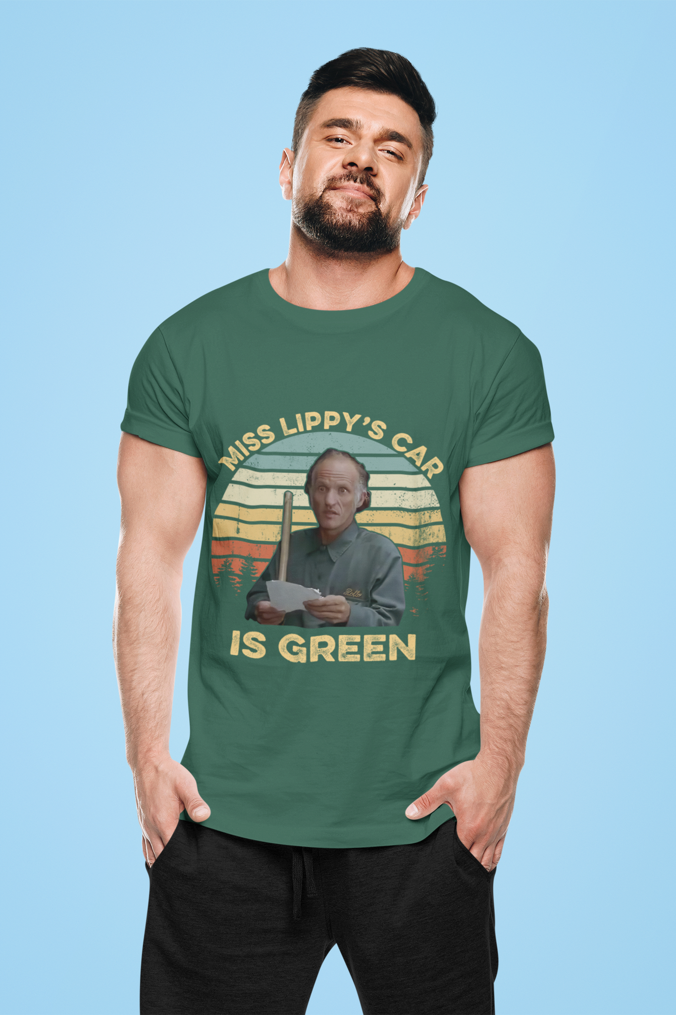 Billy Madison Comedy Film T Shirt, Rollo The Janitor T Shirt, Miss Lippys Car Is Green Tshirt