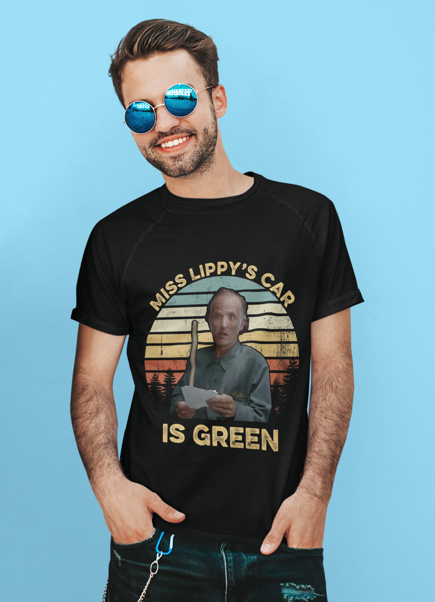 Billy Madison Comedy Film T Shirt, Rollo The Janitor T Shirt, Miss Lippys Car Is Green Tshirt