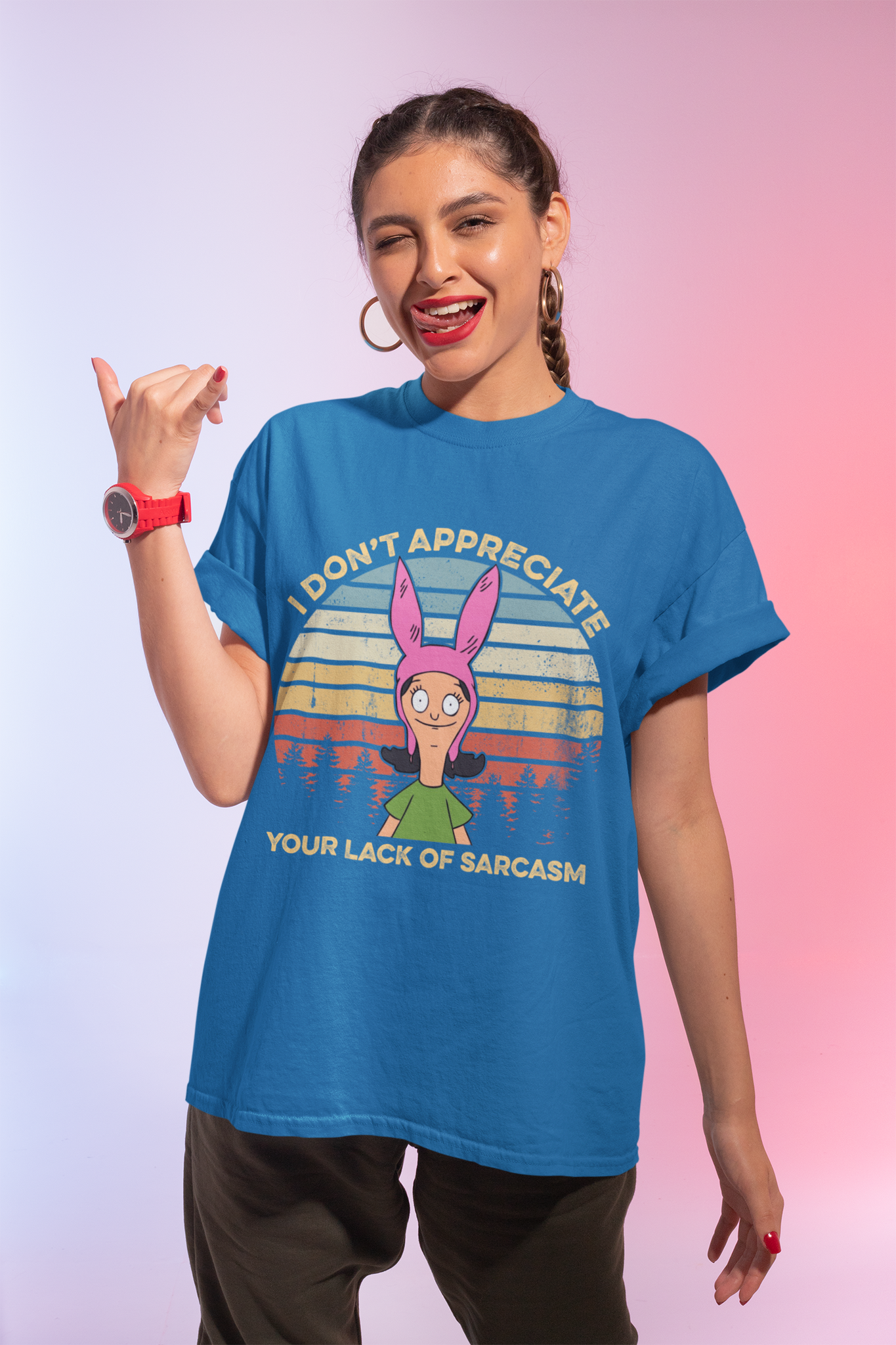 Bobs Burgers Cartoon T Shirt, Louise Belcher T Shirt, I Dont Appreciate Your Lack Of Sarcasm Tshirt