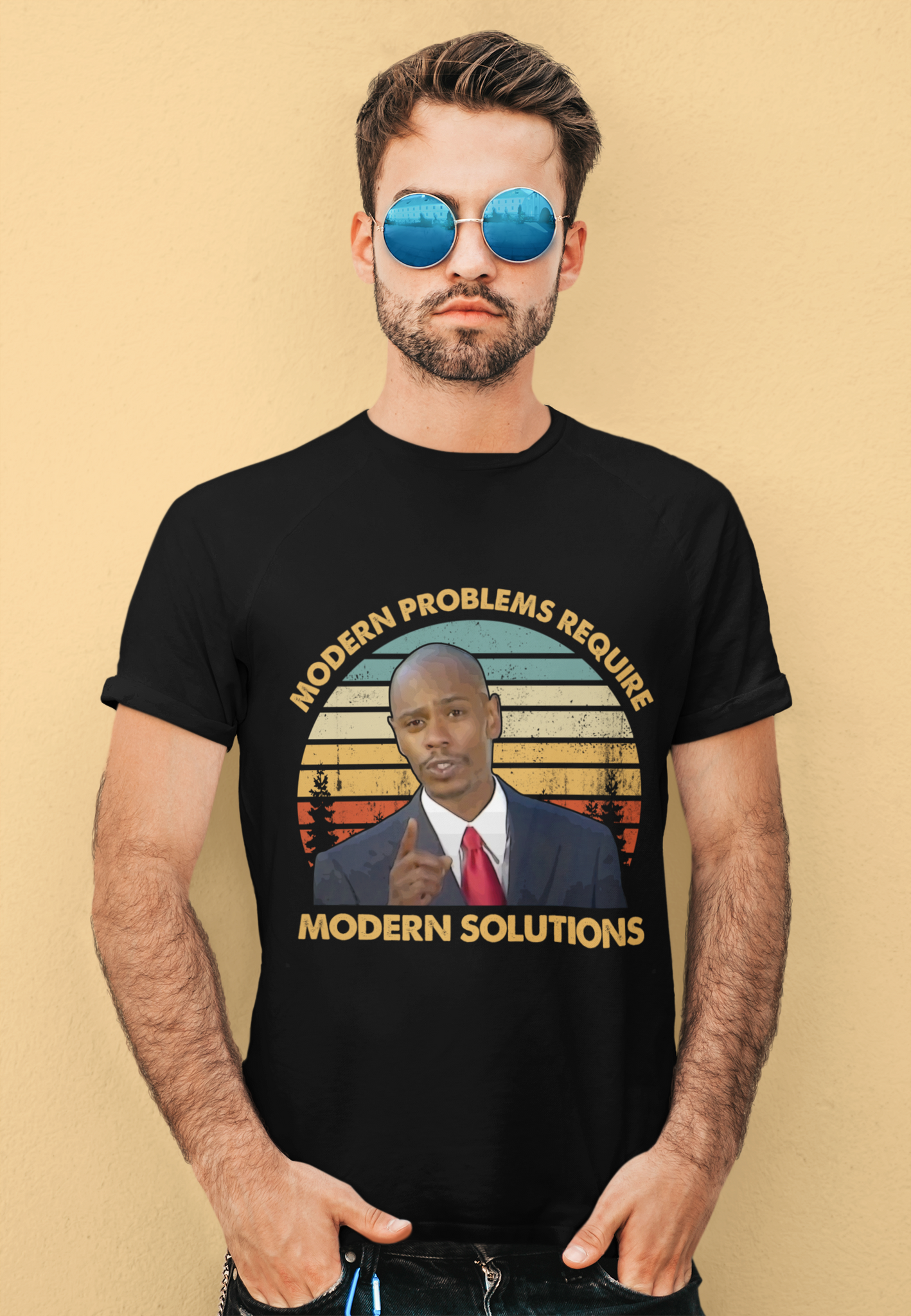 Chappelles Show Vintage T Shirt, Tyrone Biggums T Shirt, Modern Problems Require Modern Solutions Tshirt