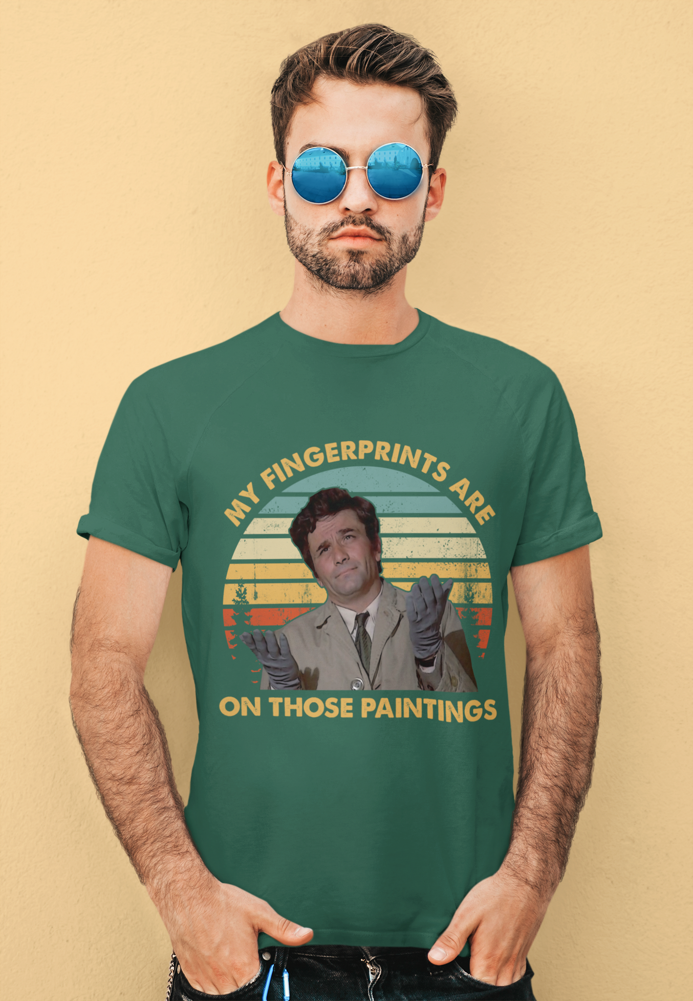 Columbo Drama T Shirt, Columbo Tshirt, My Fingerprints Are On Those Paintings T Shirt