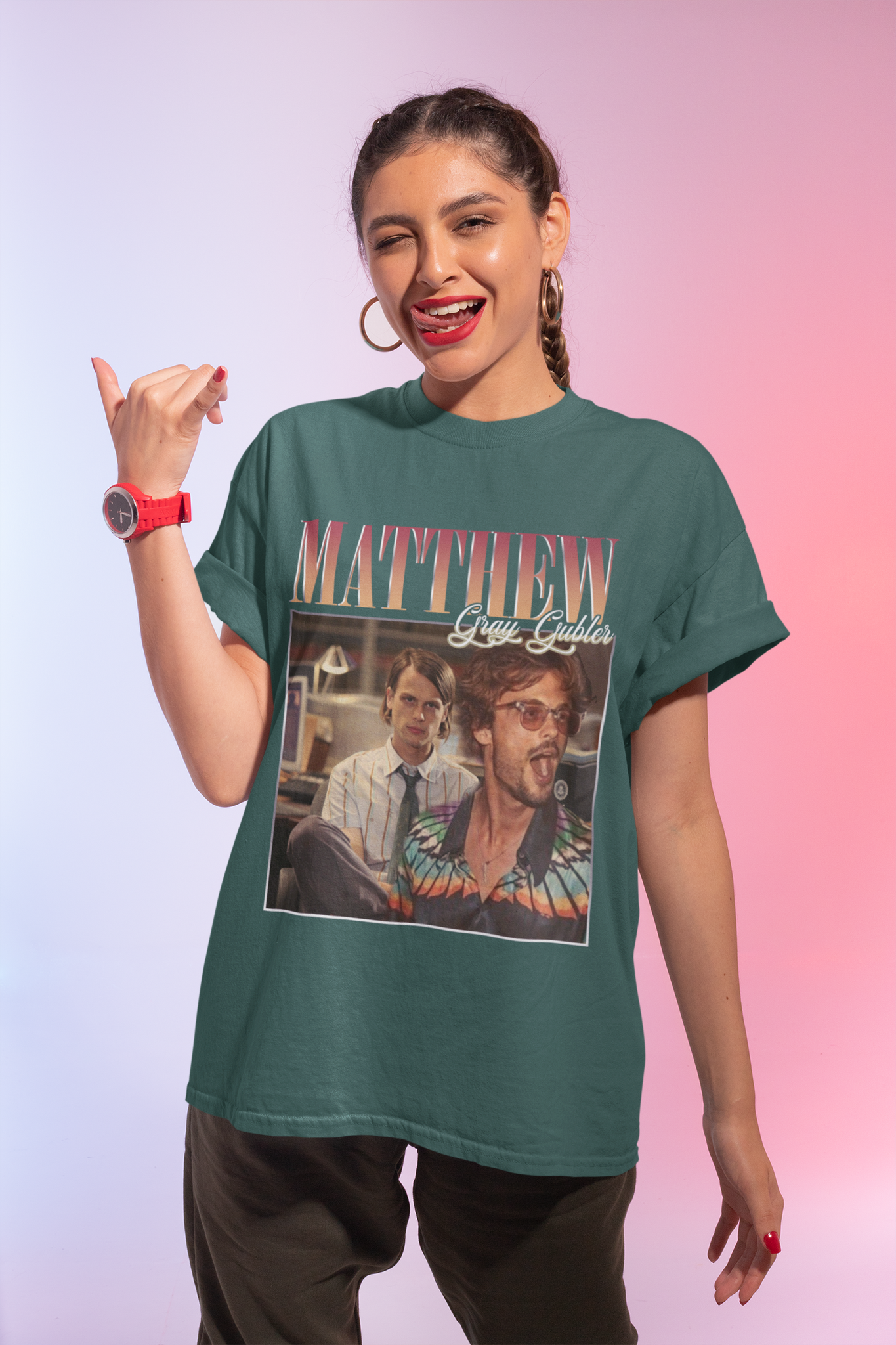 Criminal Minds Vintage Retro T Shirt, Matthew Gray Gubler T Shirt
