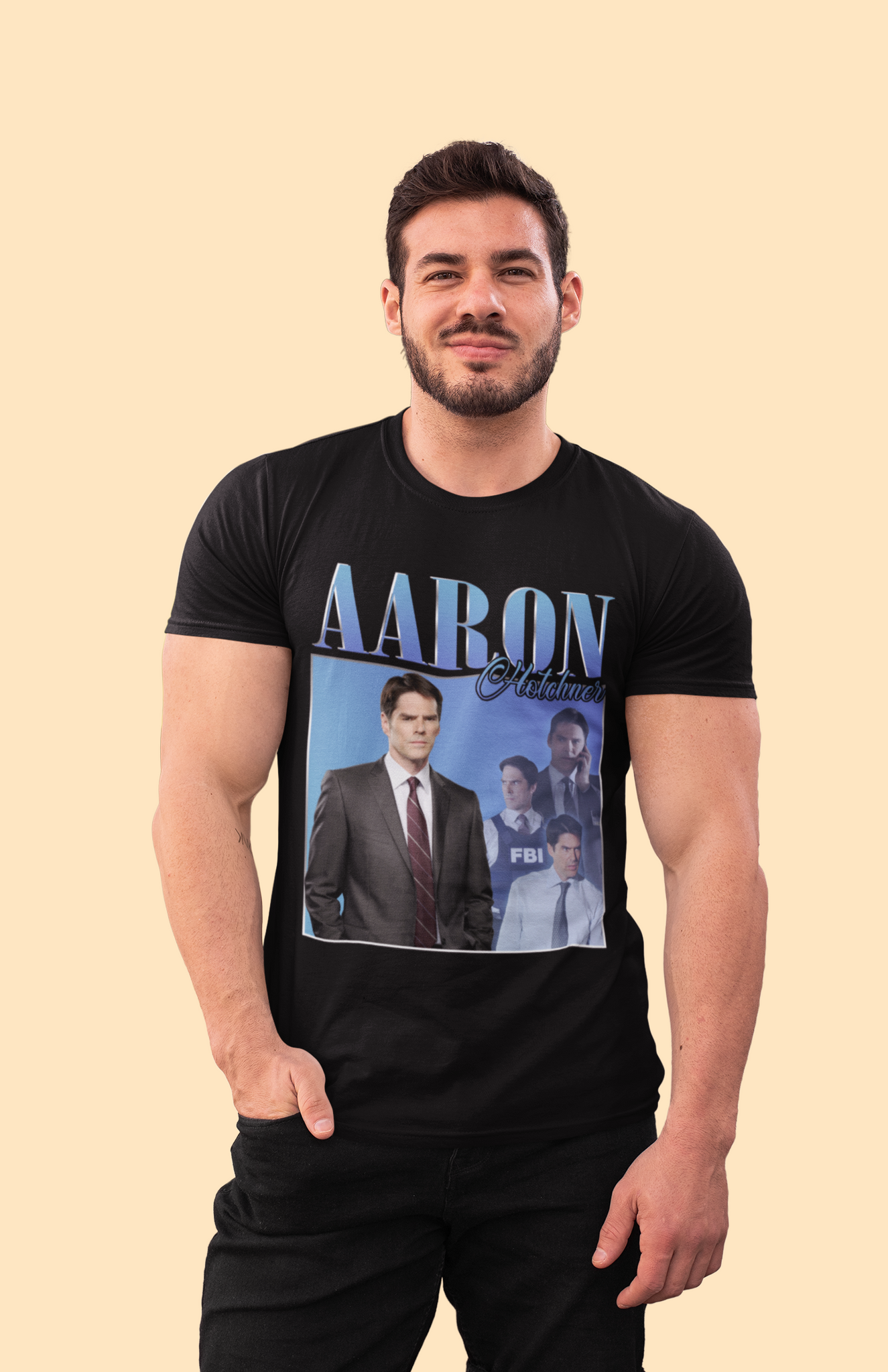 Criminal Minds Vintage Retro T Shirt, Aaron Hotchner T Shirt