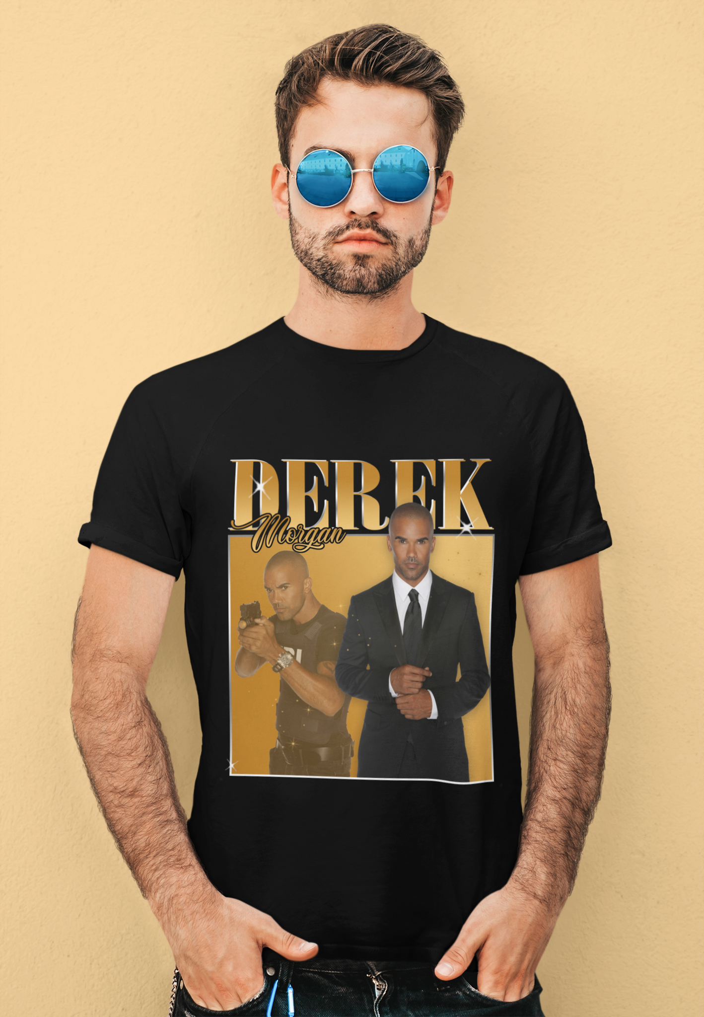 Criminal Minds Vintage Retro T Shirt, Derek Morgan T Shirt