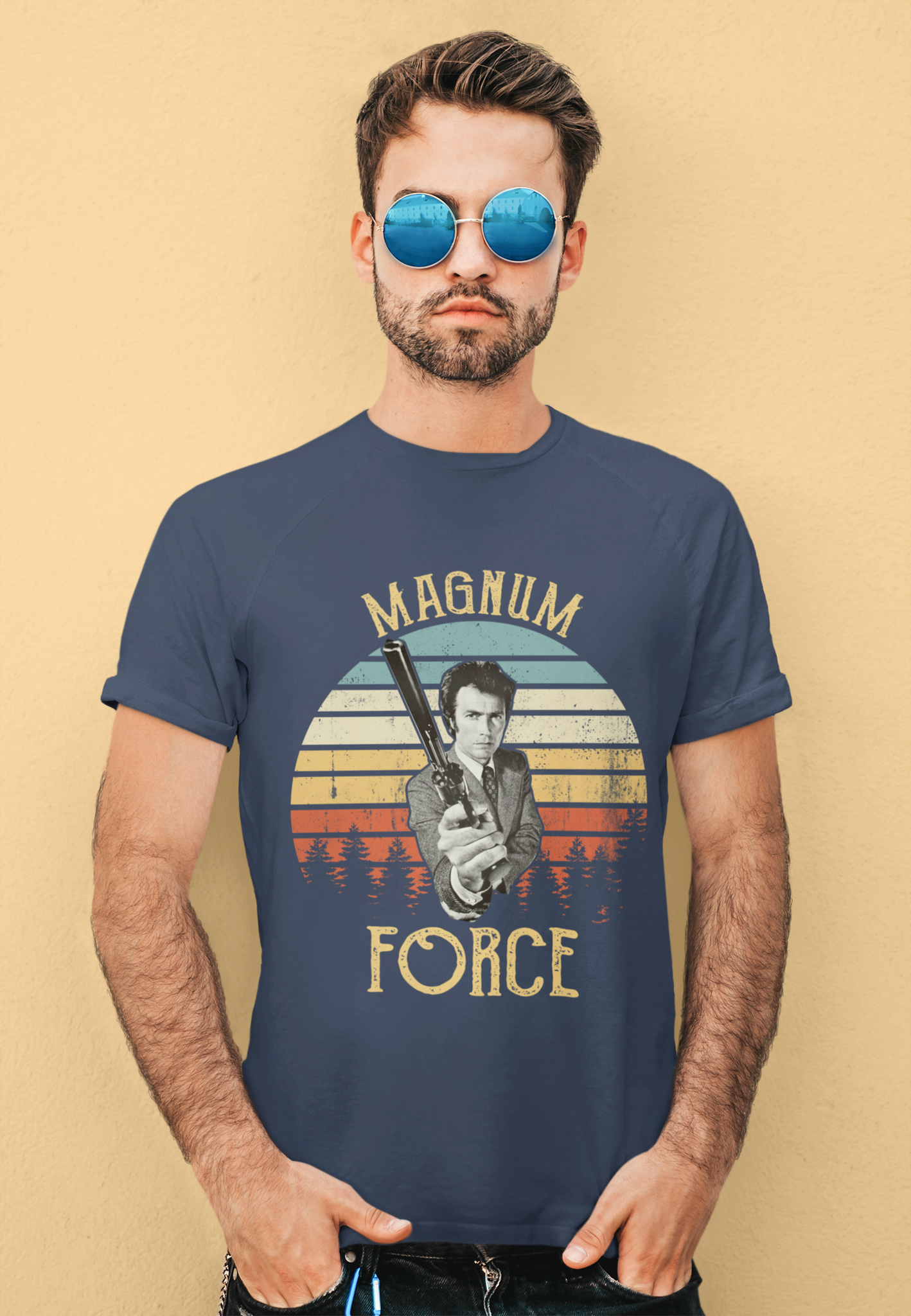 Dirty Harry Movie T Shirt, Harry Callahan T Shirt, Magnum Force Tshirt
