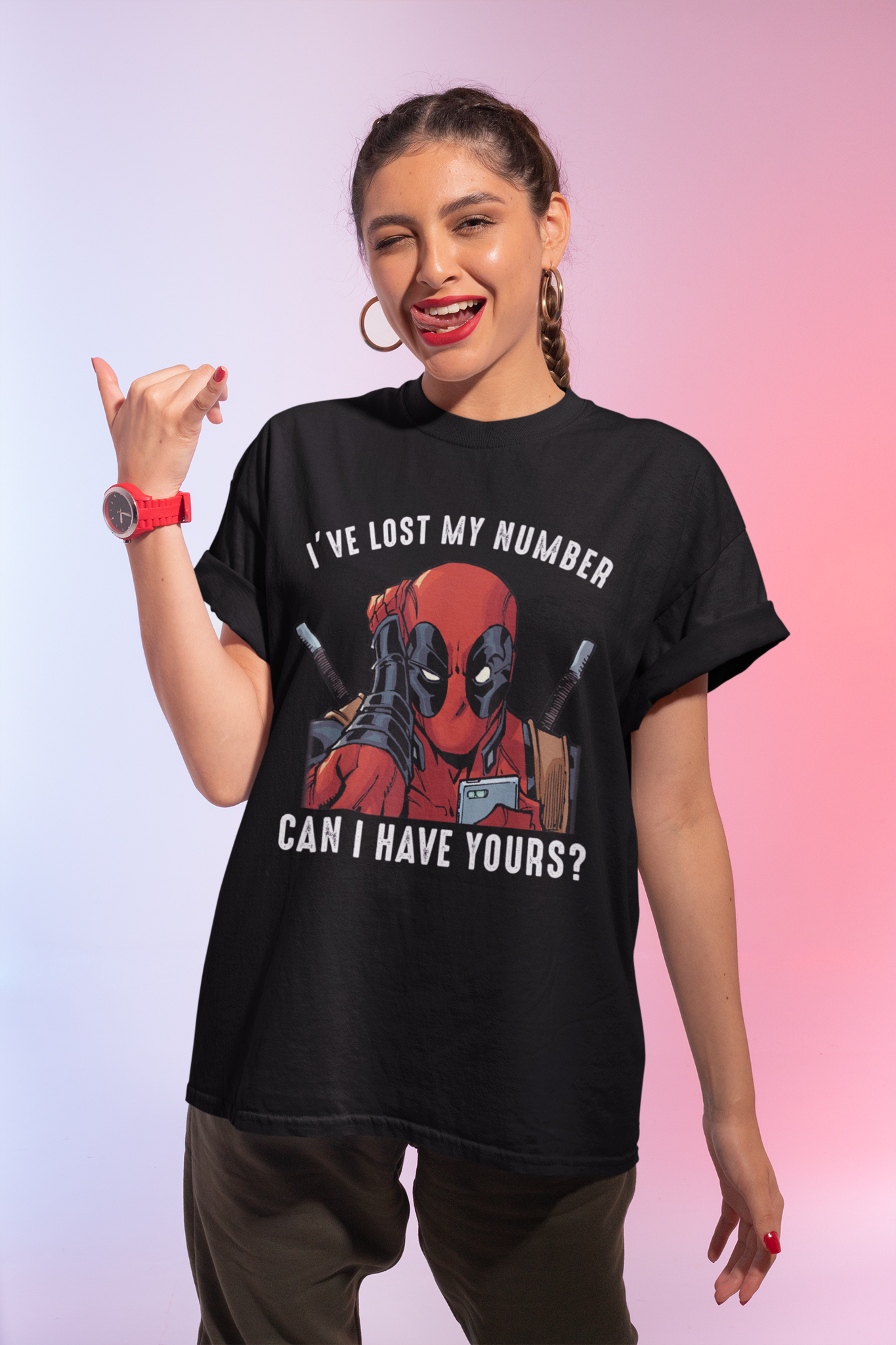 Deadpool T Shirt, Superhero Deadpool T Shirt, Ive Lost My Number Can I Have Yours Tshirt