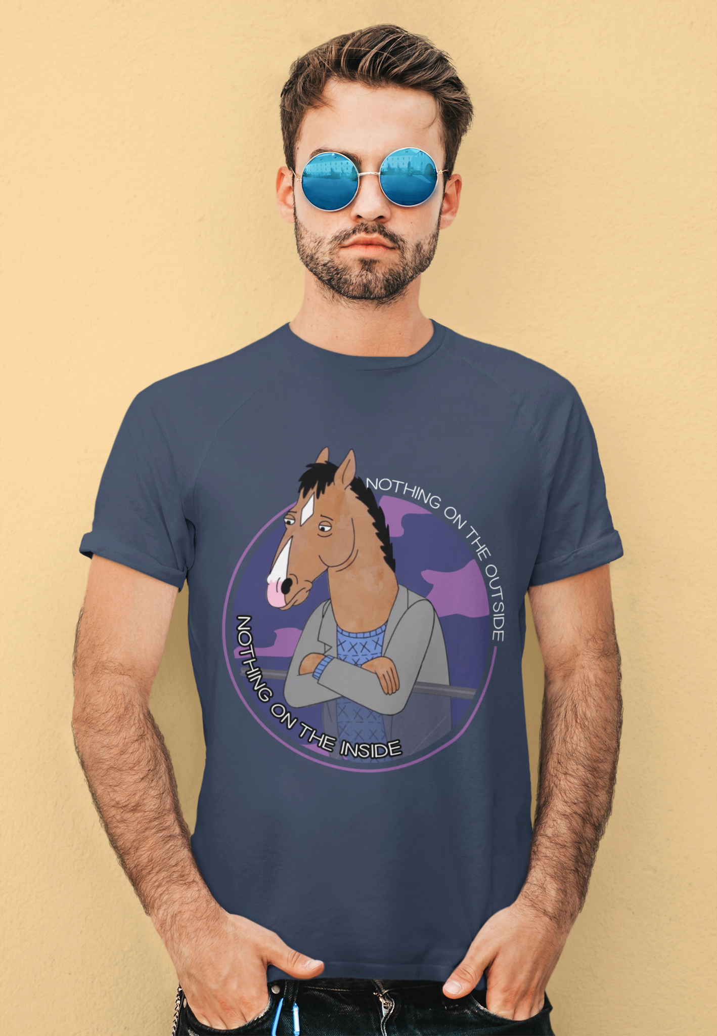 Bojack Horseman T Shirt, Nothing On The Outside Shirt, Nothing On The Inside Tshirt