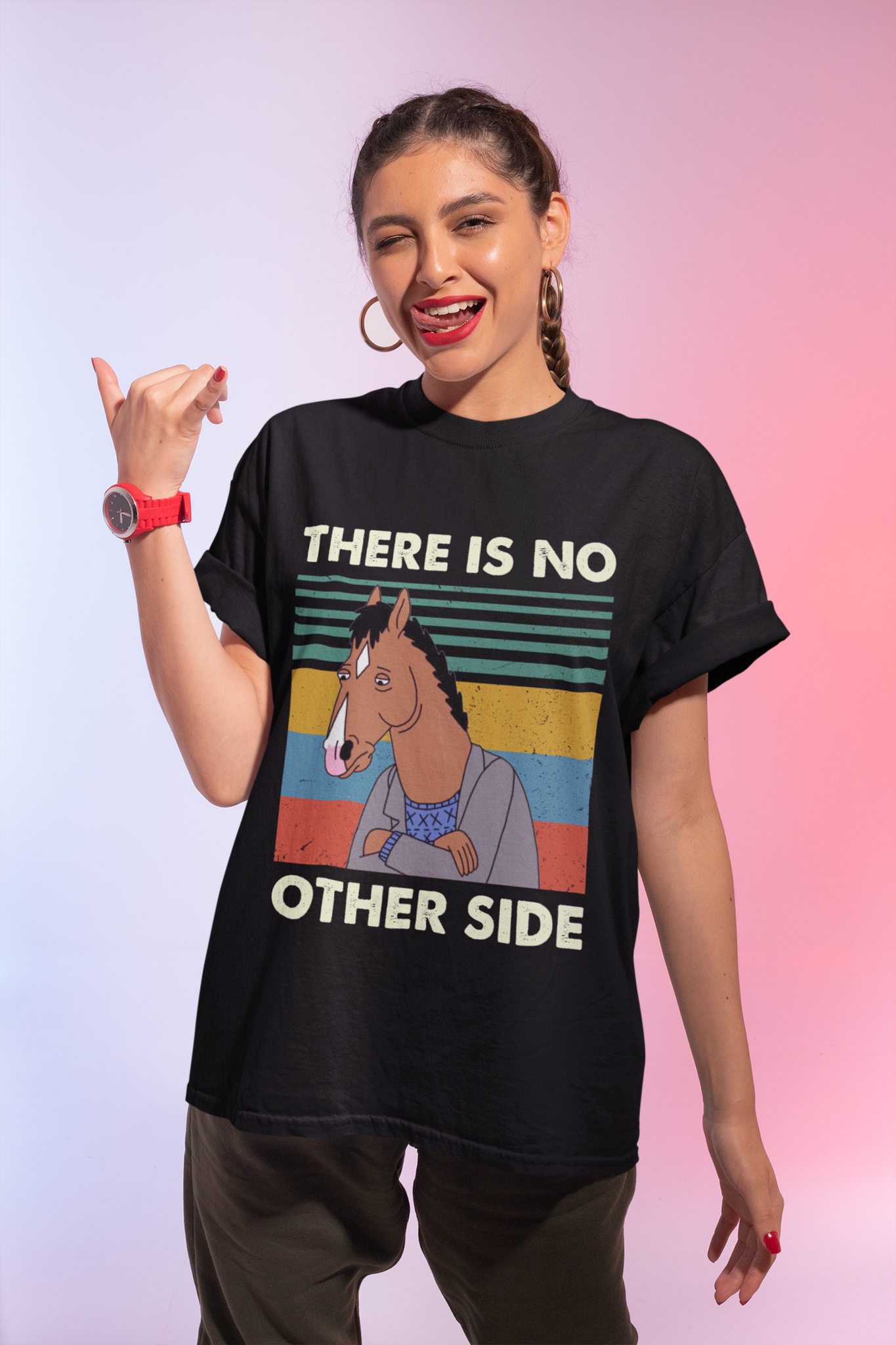 Bojack Horseman Vintage T Shirt, There Is No Other Side Tshirt