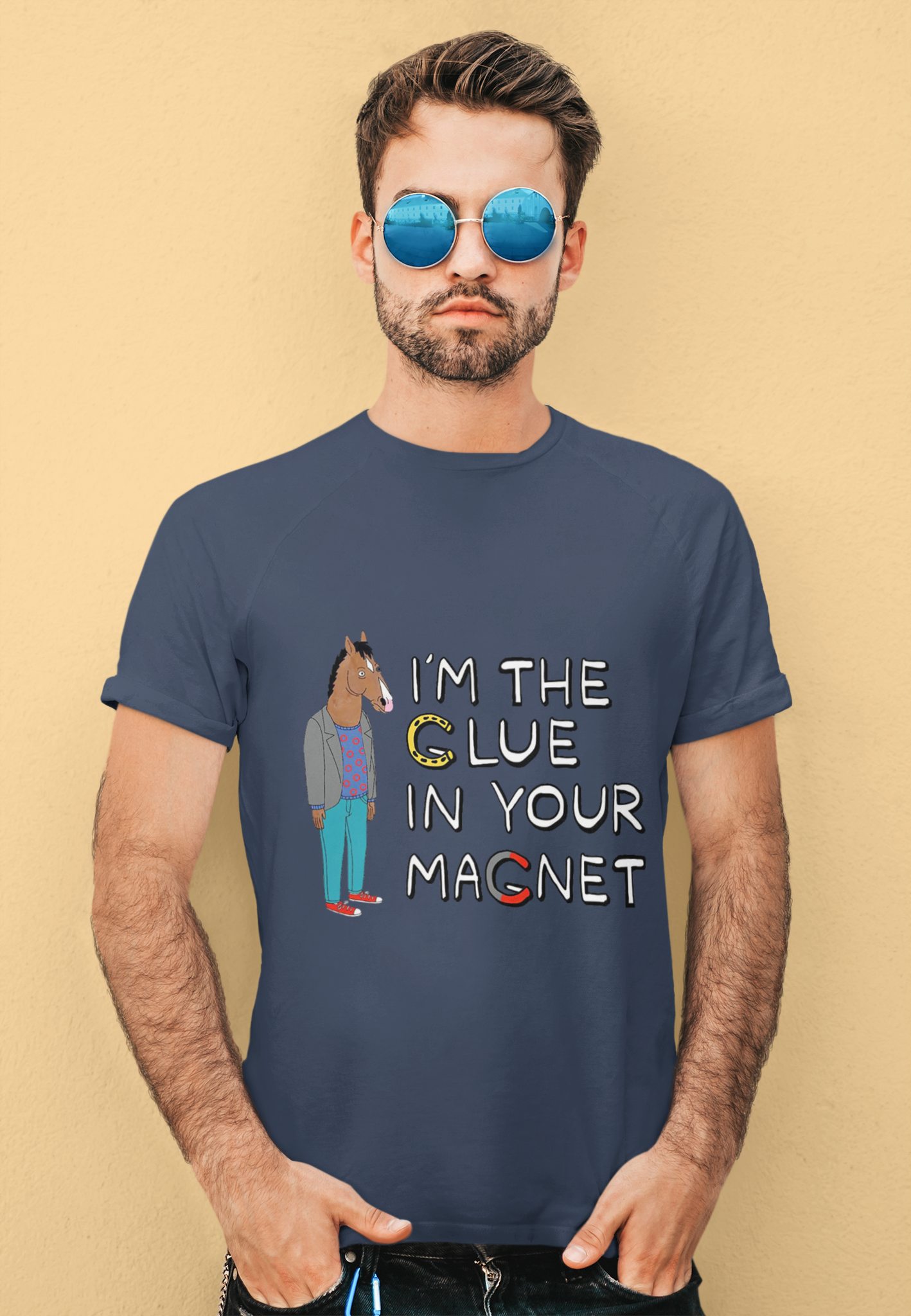 Bojack Horseman T Shirt, Im The Glue In Your Magnet Tshirt