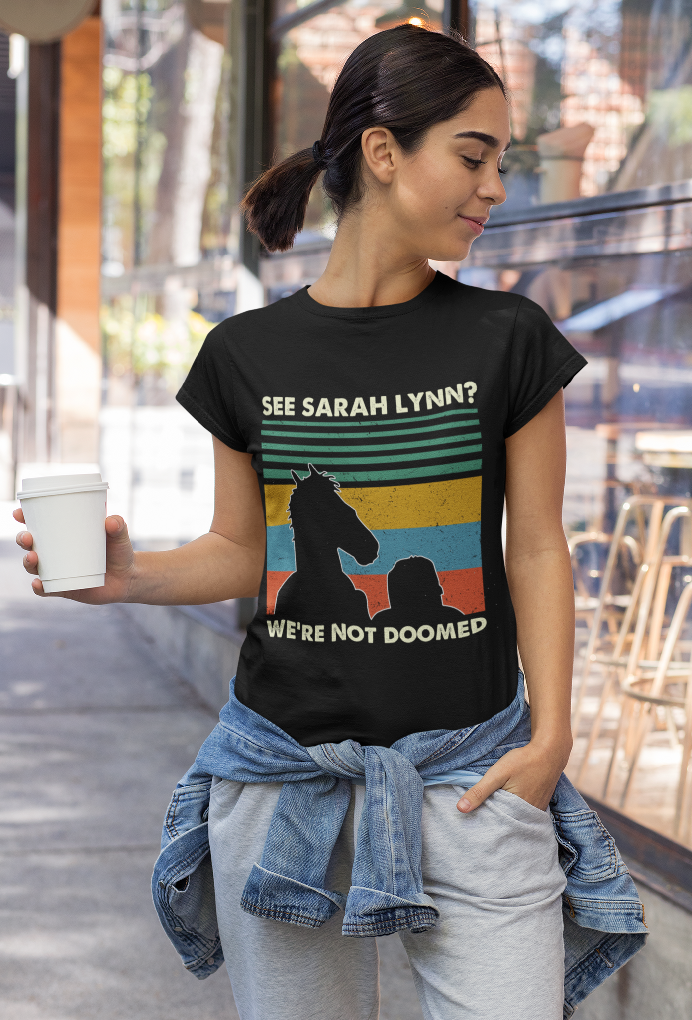 Bojack Horseman Vintage T Shirt, See Sarah Lynn Were Not Doomed Tshirt