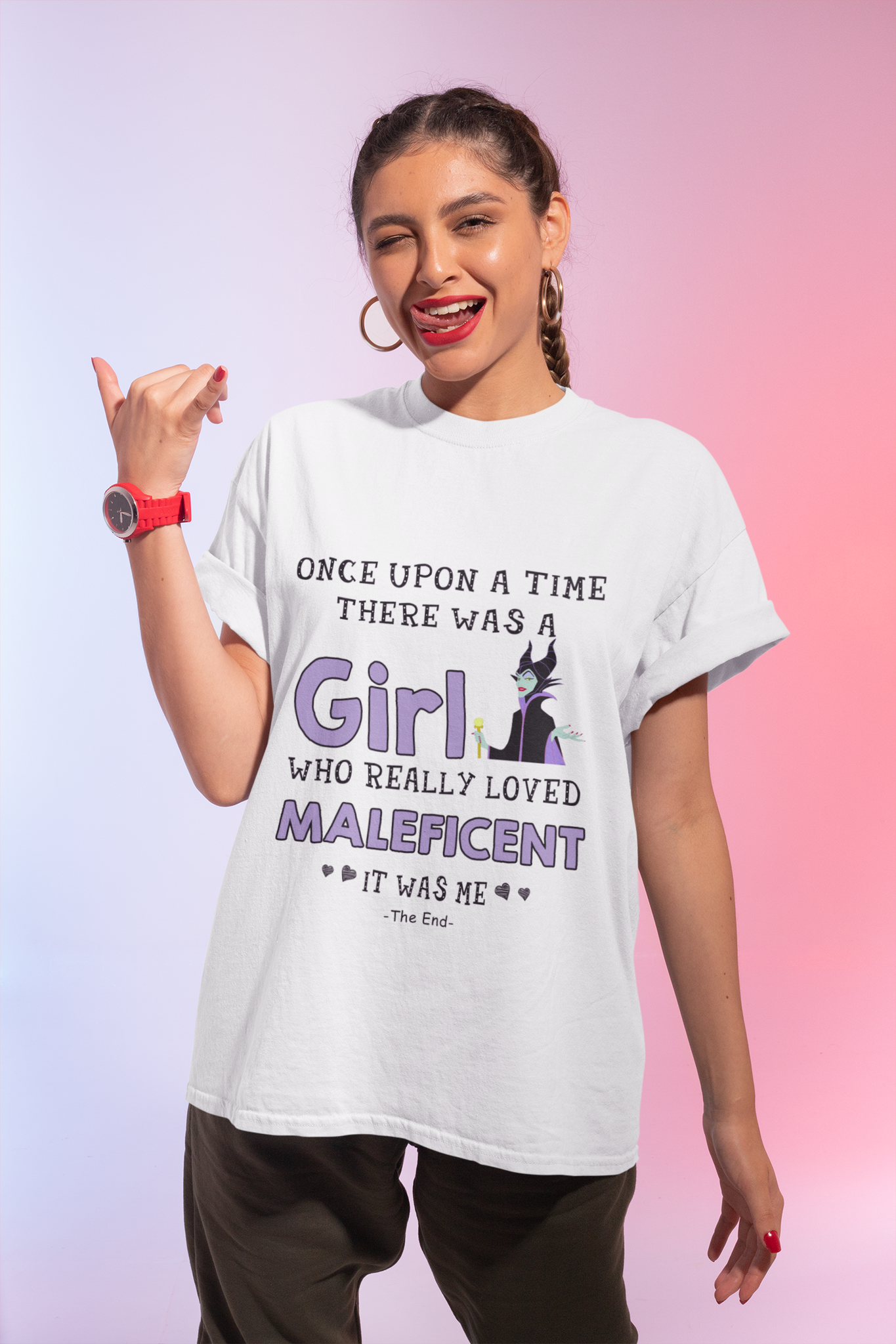 Disney Maleficent T Shirt, Once Upon A Time There Was A Girl Who Really Loved Maleficent Tshirt, Disney Villains Shirt